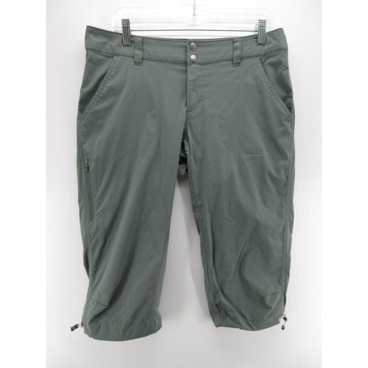 Columbia Pants Women 10 Green Capri Cargo Omni - Depop