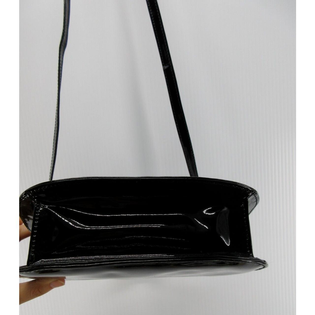 Vintage Brooks Brothers Black Patent Leather Crossbody Bag 