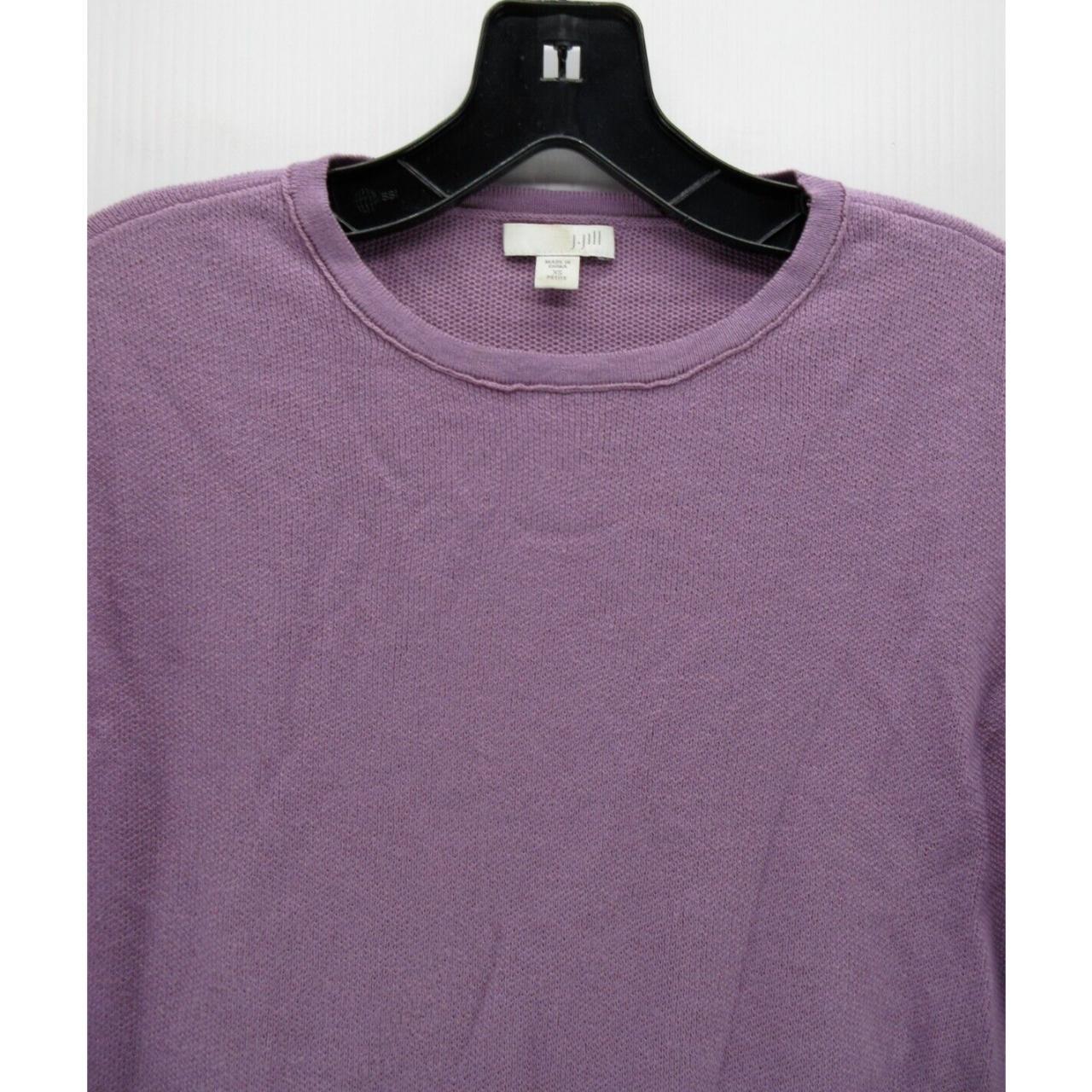 J Jill Sweater Women XS Petites Purple Pullover - Depop