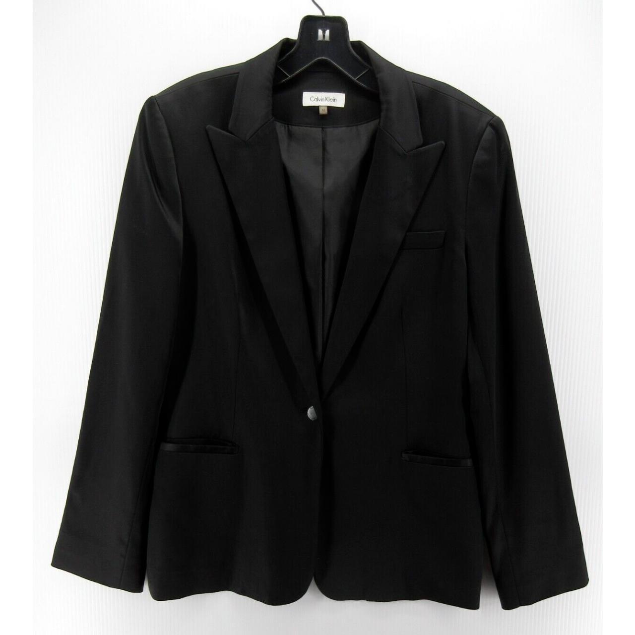 Calvin klein on sale women's black blazer