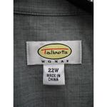 VINTAGE Talbots Shirt Women 22W Plus Gray Button Up - Depop