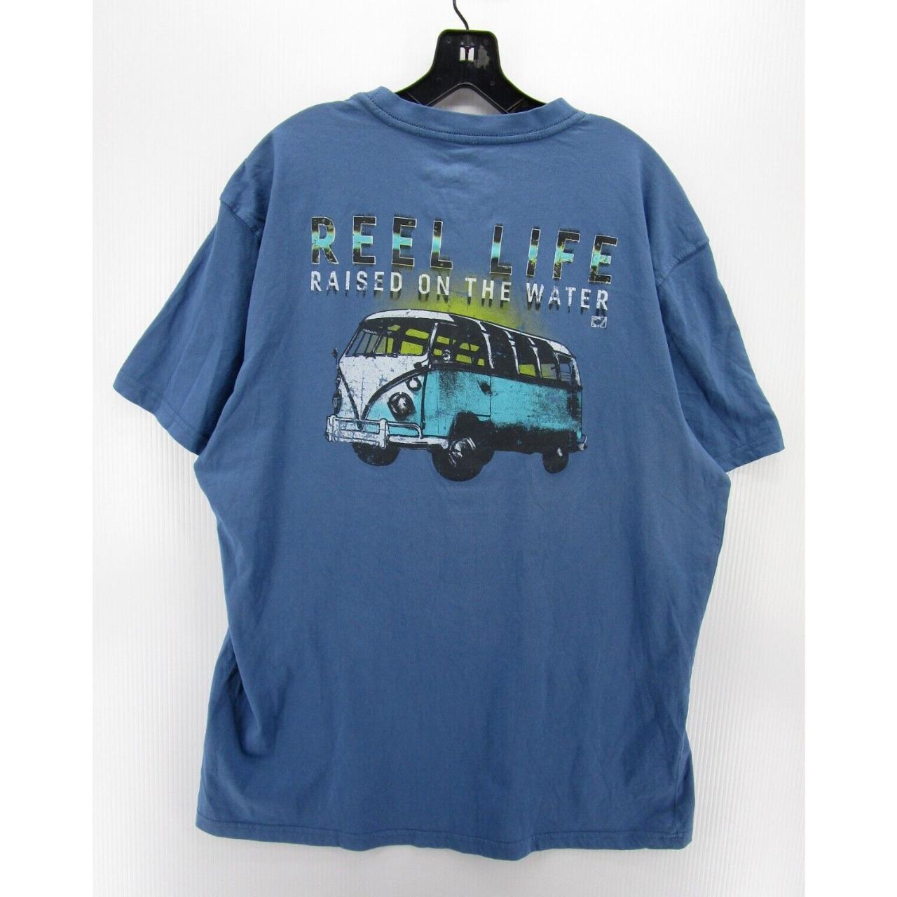 Reel Life Shirt Men XL Blue Raised On The Water - Depop