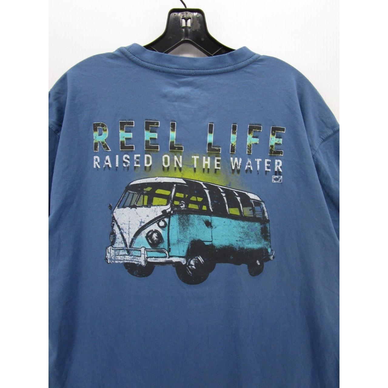 Reel Life Shirt Men XL Blue Raised On The Water - Depop