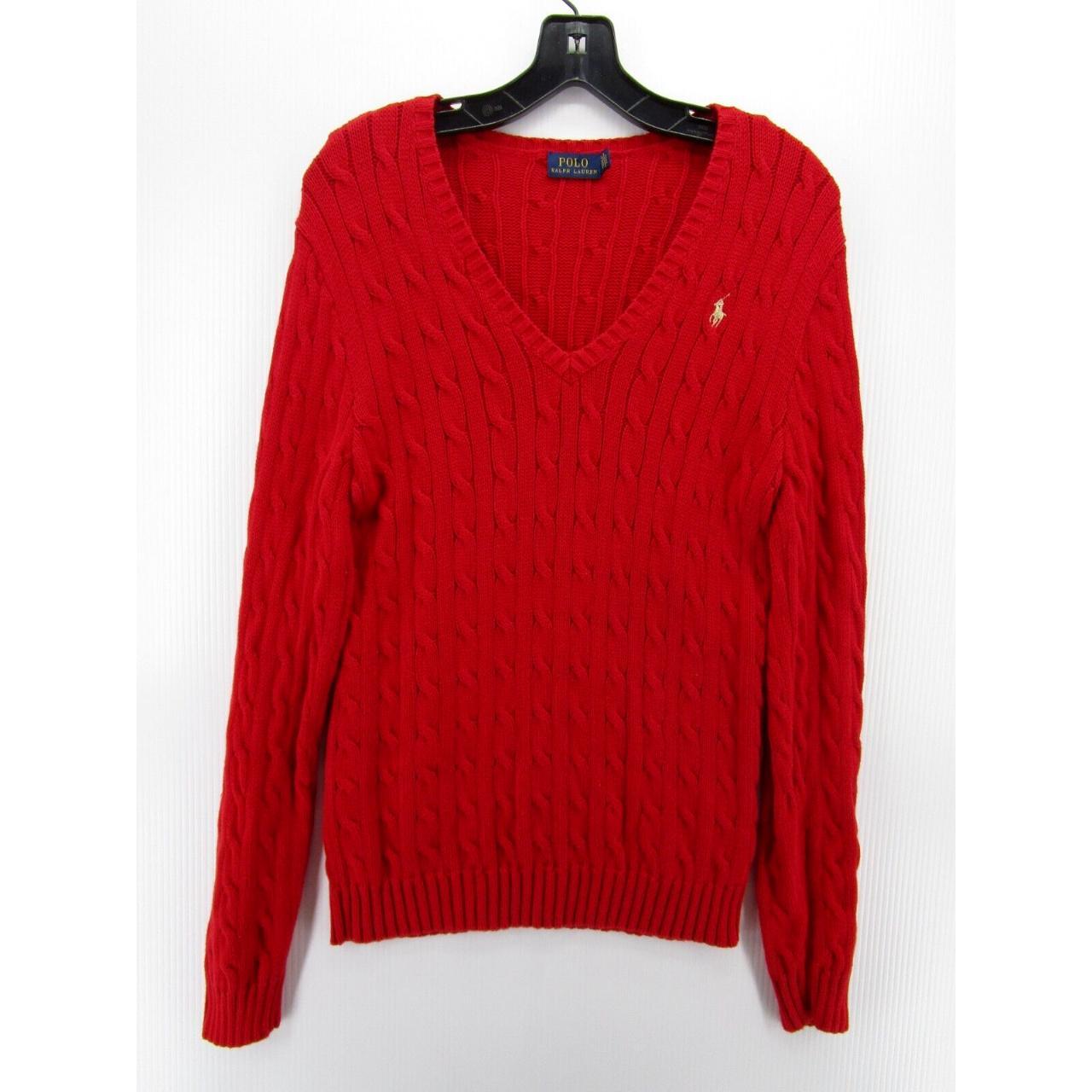 Ladies ralph lauren v neck outlet jumper