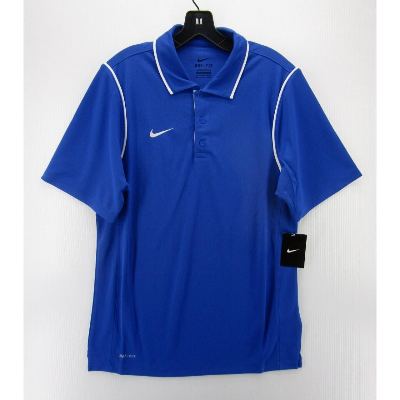 Nike Mens Dri Fit Short Sleeve Golf Polo Shirt discount Size S Small Blue New With Tags