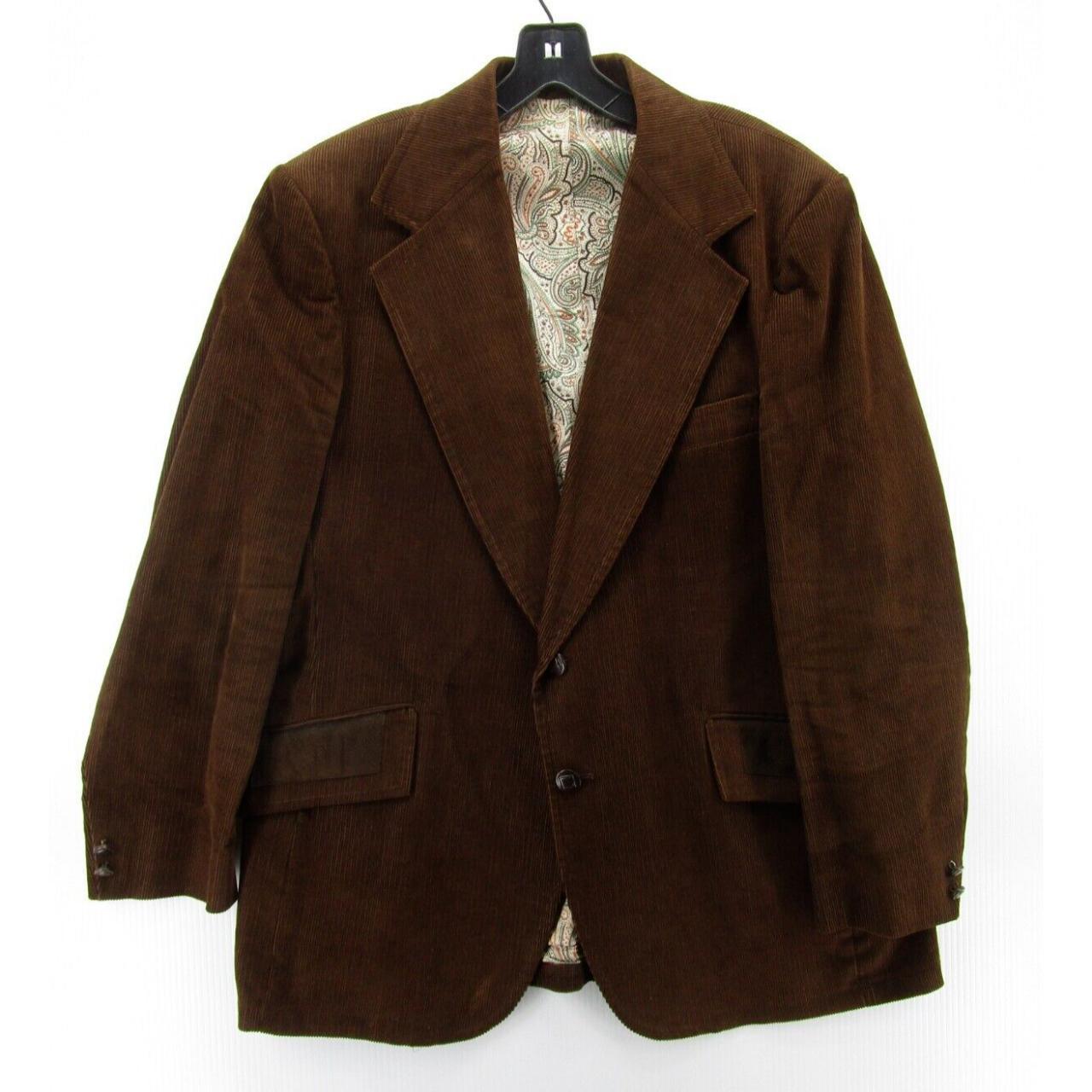 VINTAGE Sears Blazer Men 46 Brown Corduroy Jacket Depop   P0 