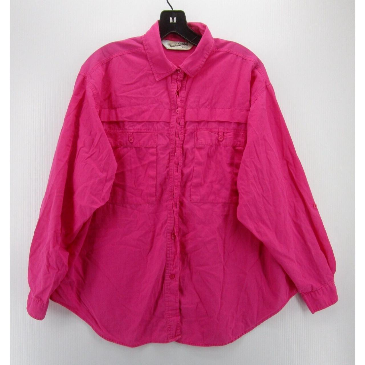 VINTAGE Diane Von Furstenberg Top Women 18 Pink... - Depop