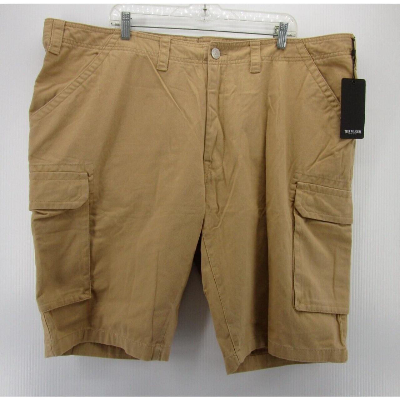 TRUE RELIGION Honey Taupe Cargo Shorts 34 offers