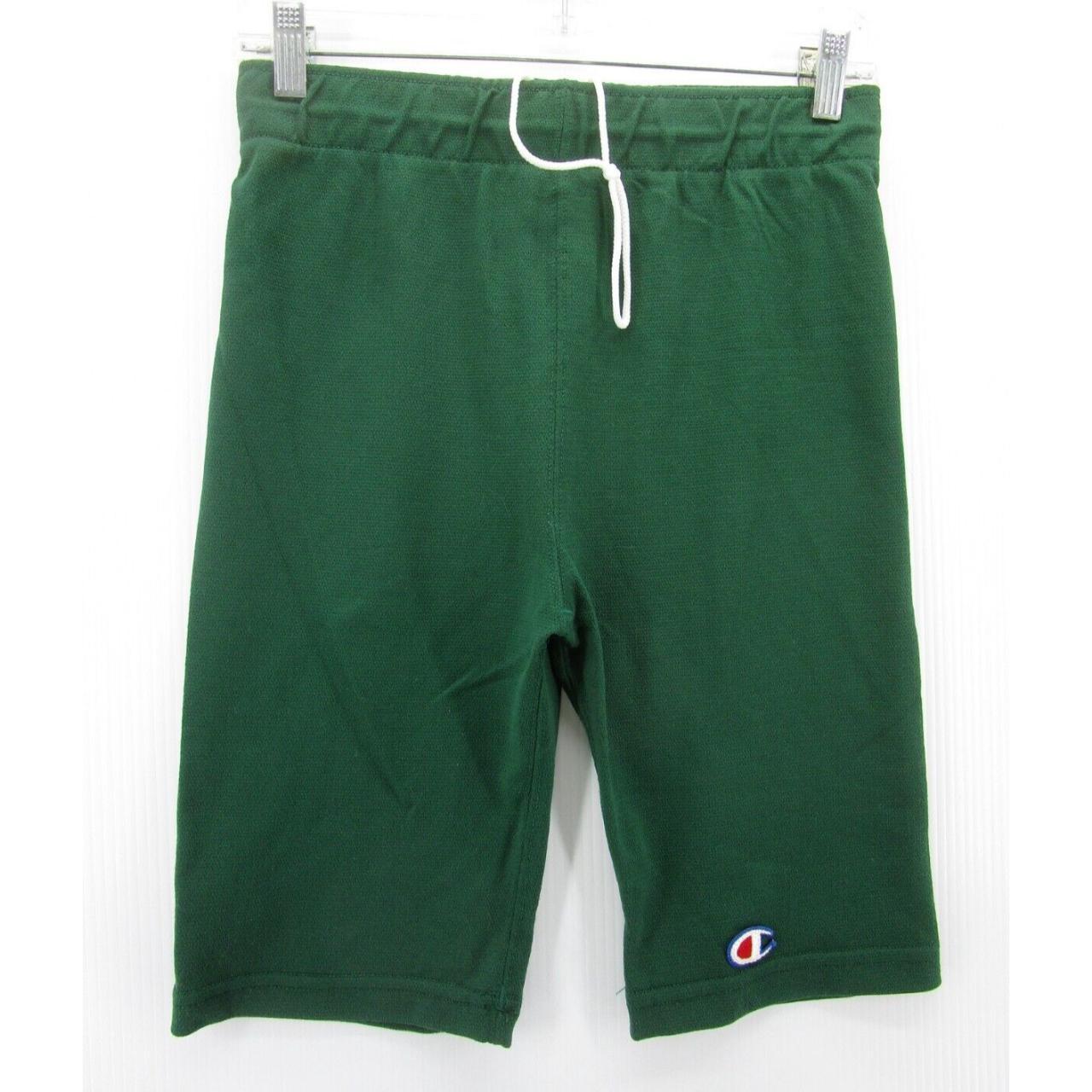 VINTAGE Champion Shorts Men Medium Green Biker Base