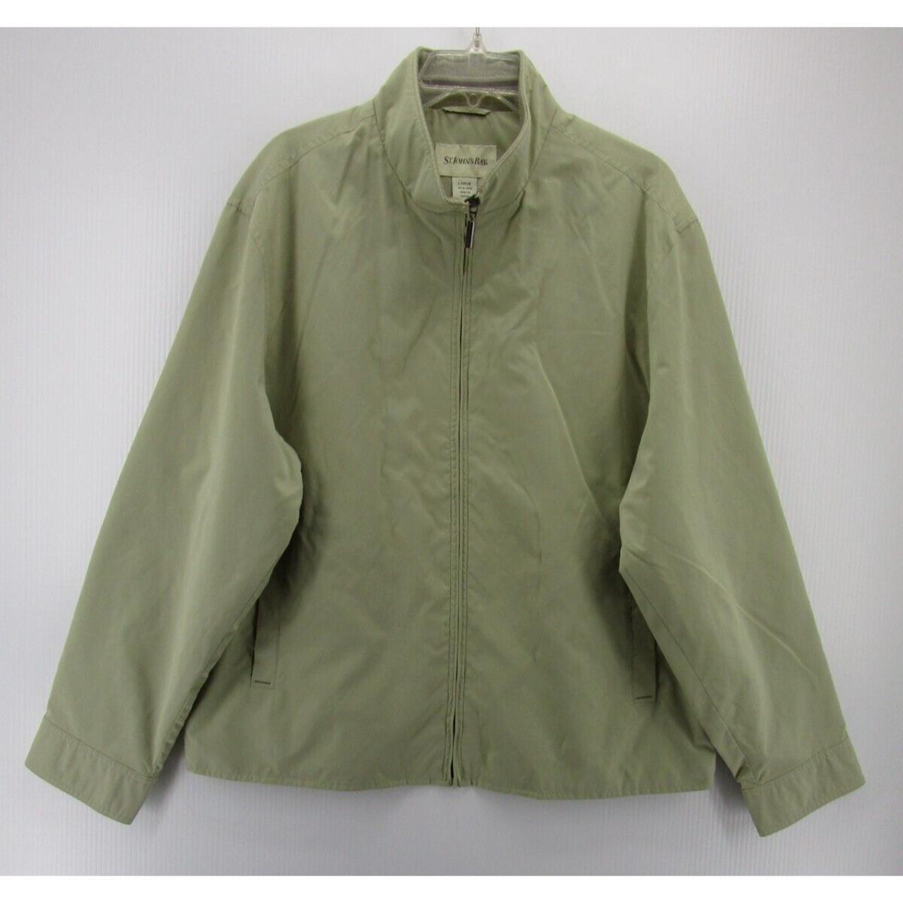 ジャケット・アウター St. John's Bay 90s Detroit Jacket L. 90s ST JOHN'S BAY Steergide Leather Zip JKT Lining Quilting SIZE