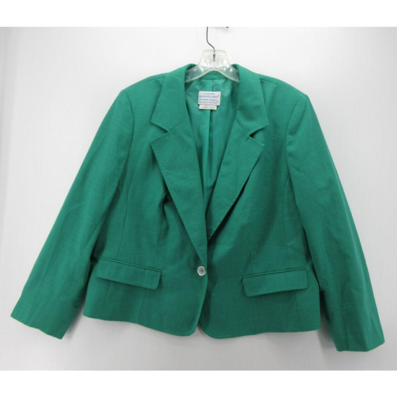 Pendleton Women's Blazer Jacket - Green – VINTAGE… - image 1