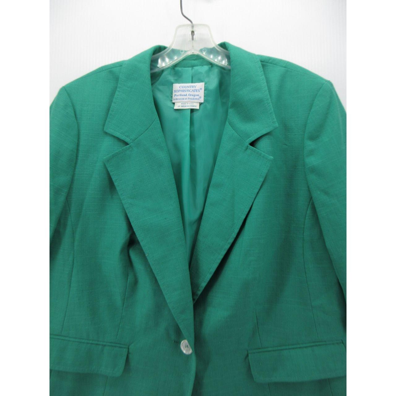 Pendleton Women's Blazer Jacket - Green – VINTAGE… - image 2