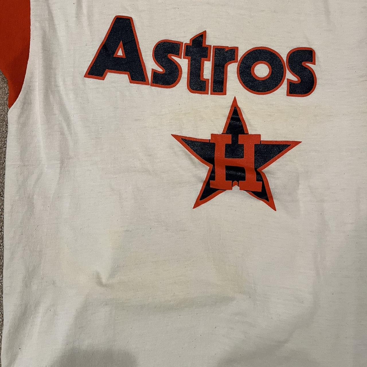 Early 1980s Houston Astros Baseball 3/4 sleeve - Depop