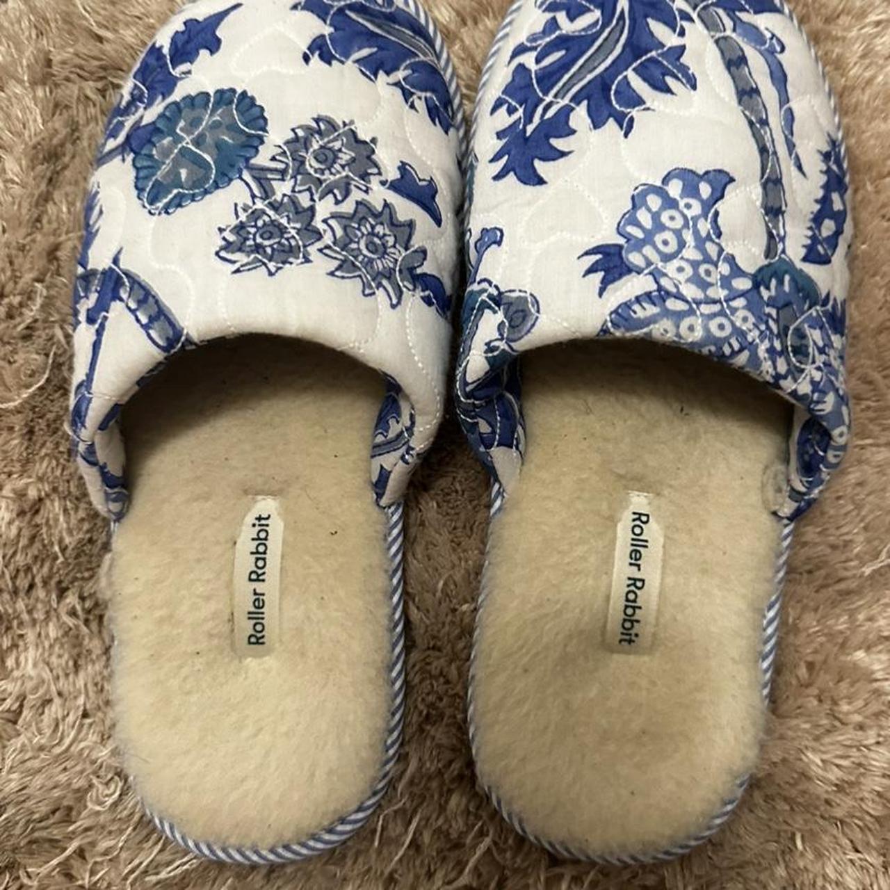 white rabbit slippers