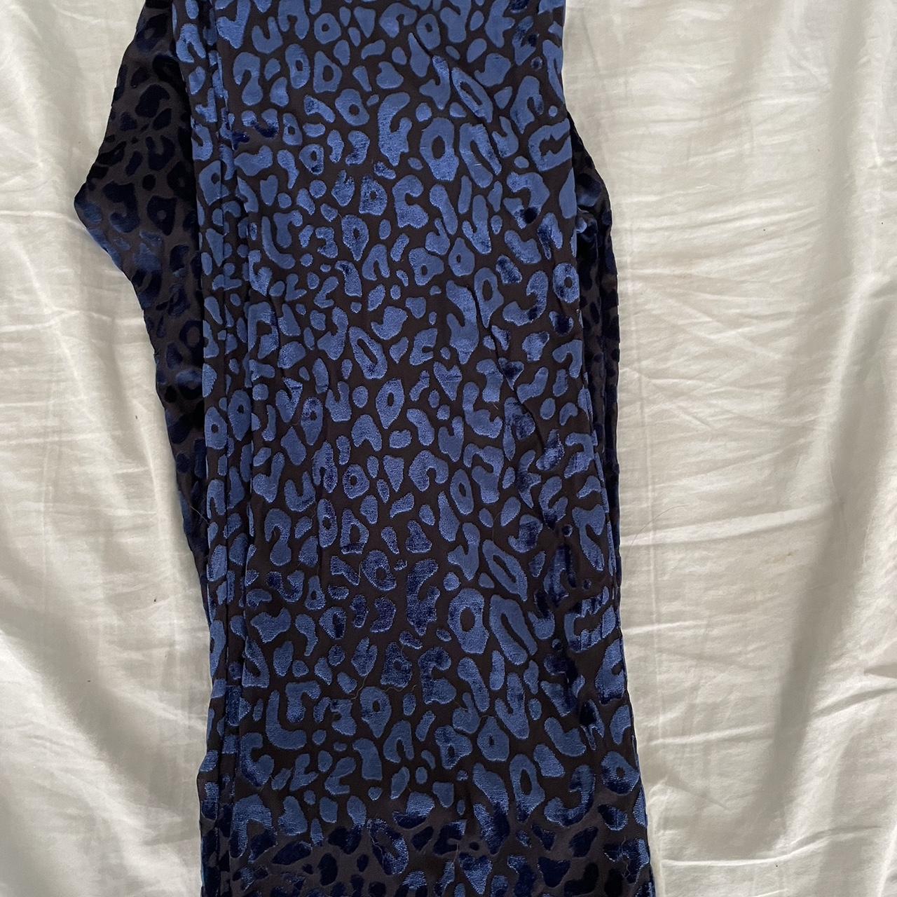 Fashion Brand Company midnight blue leopard pants... Depop