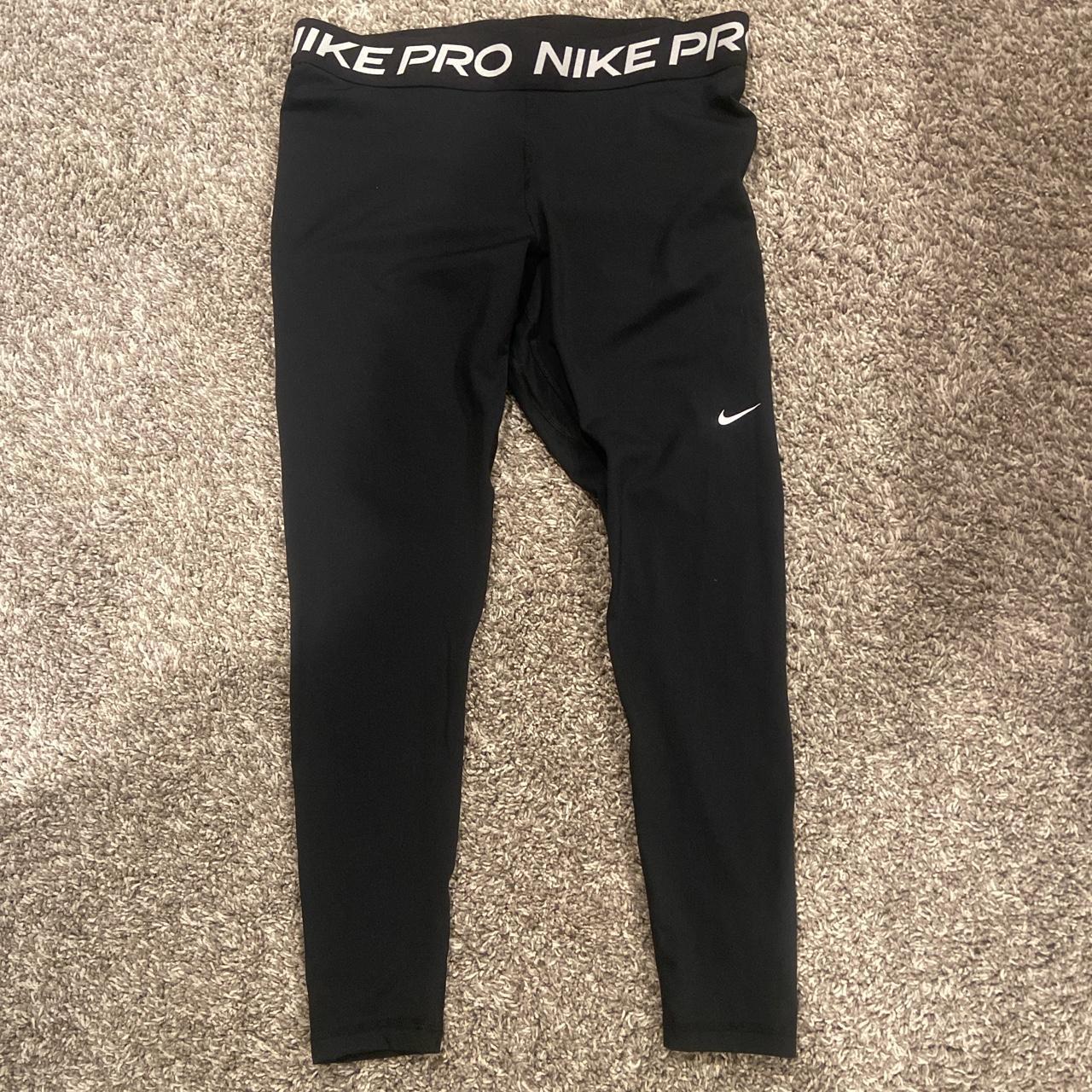 Nike leggings with logo down the leg size S. I - Depop