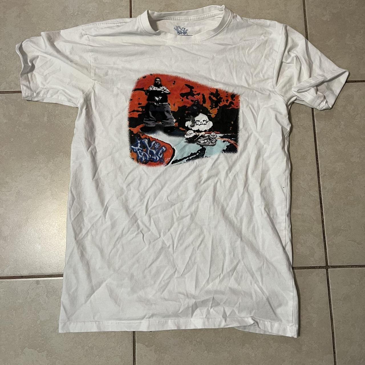 FakieJustin tee #y2k #comfortable #white #fakie - Depop