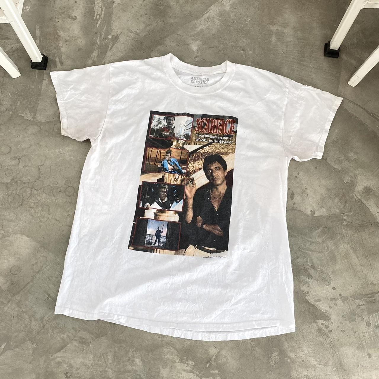90s　映画　SCARFACE　Tシャツ　ヴィンテージ　スカーフェイス ムービー scarface スカーフェイス Movie tシャツ Lサイズ | moonbirds