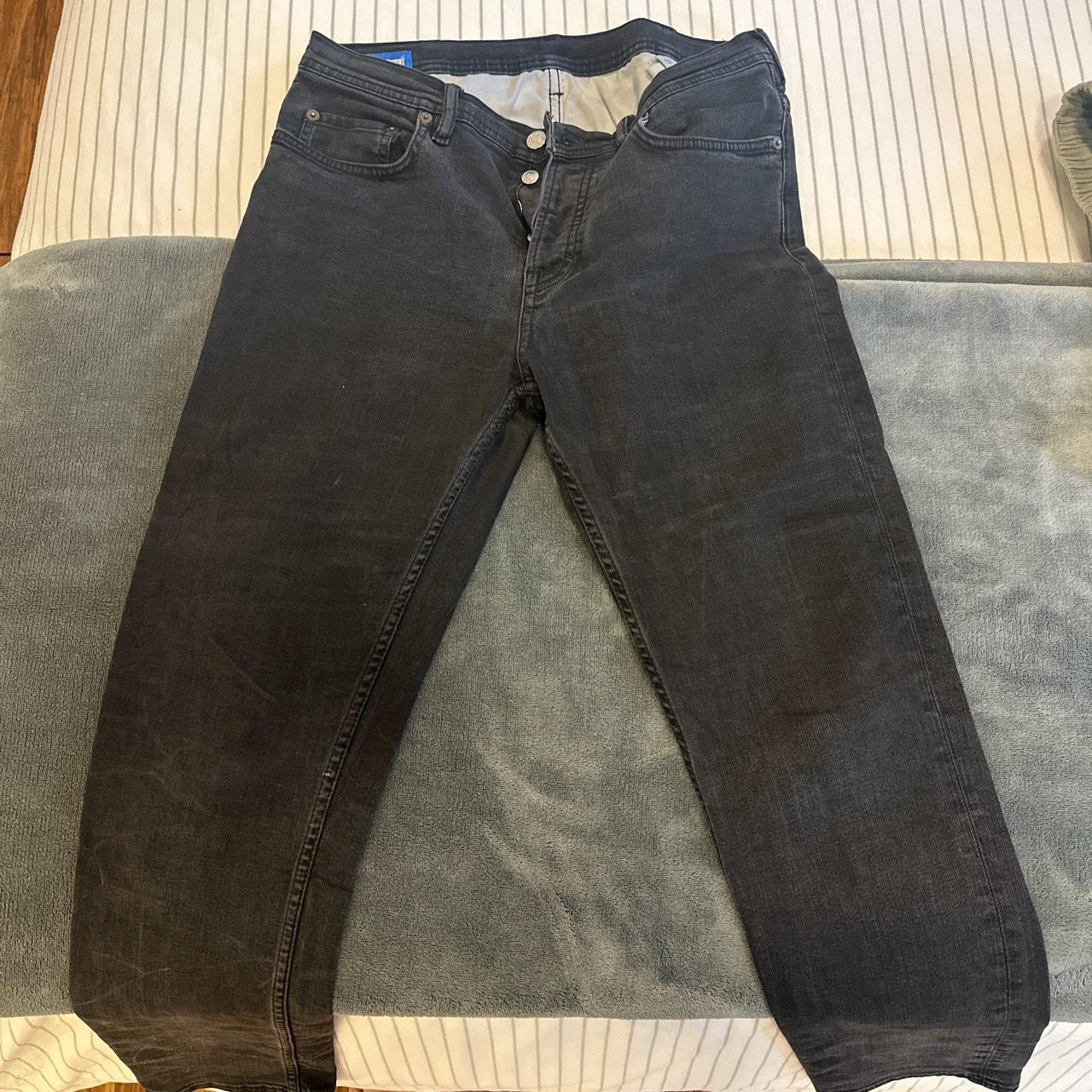Black acne jeans men’s size 31 - Depop