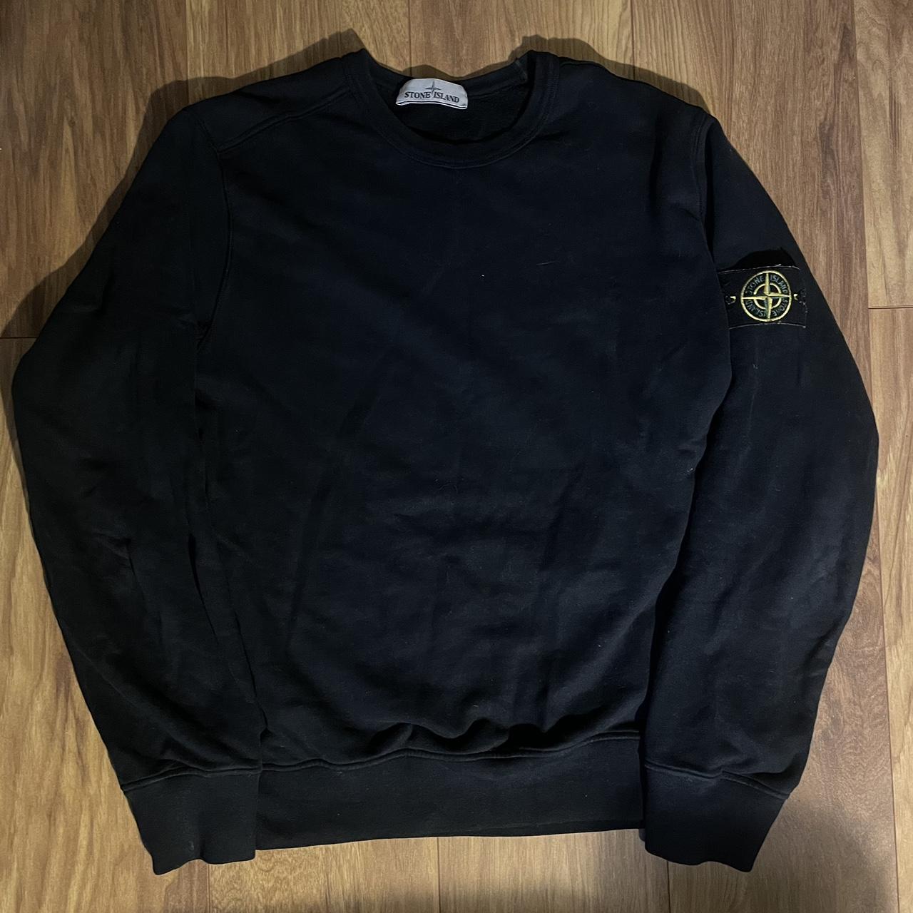 Navy stone island on sale jumper