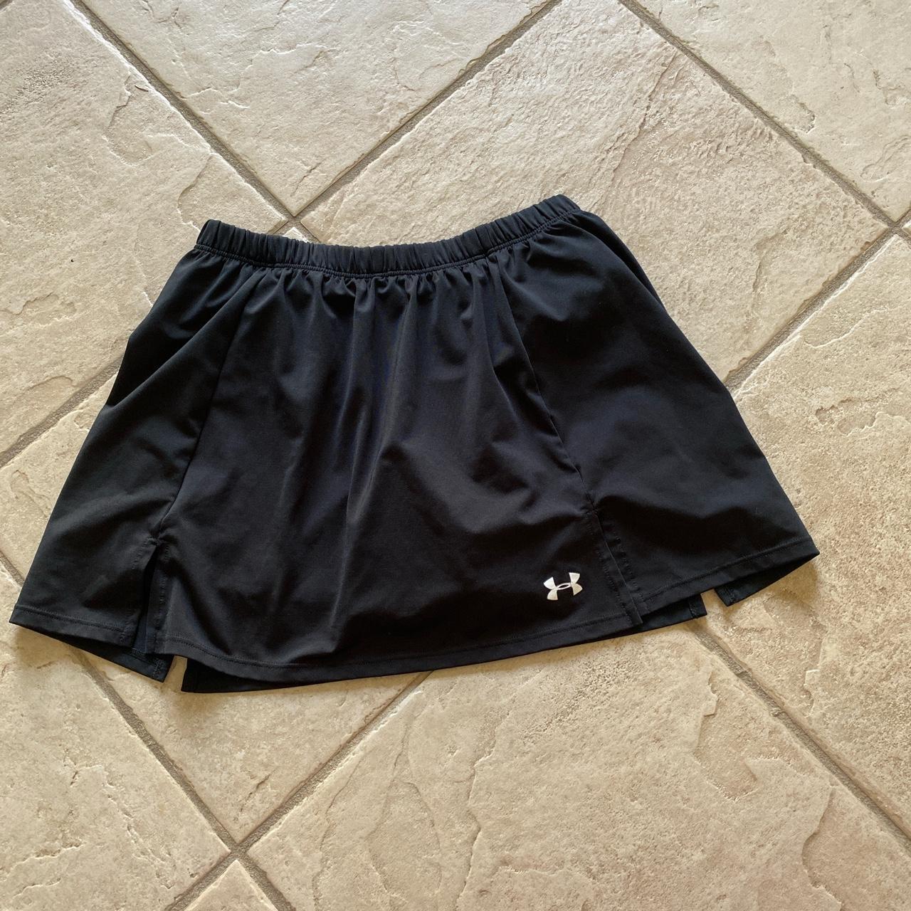 Under armour outlet black tennis skirt