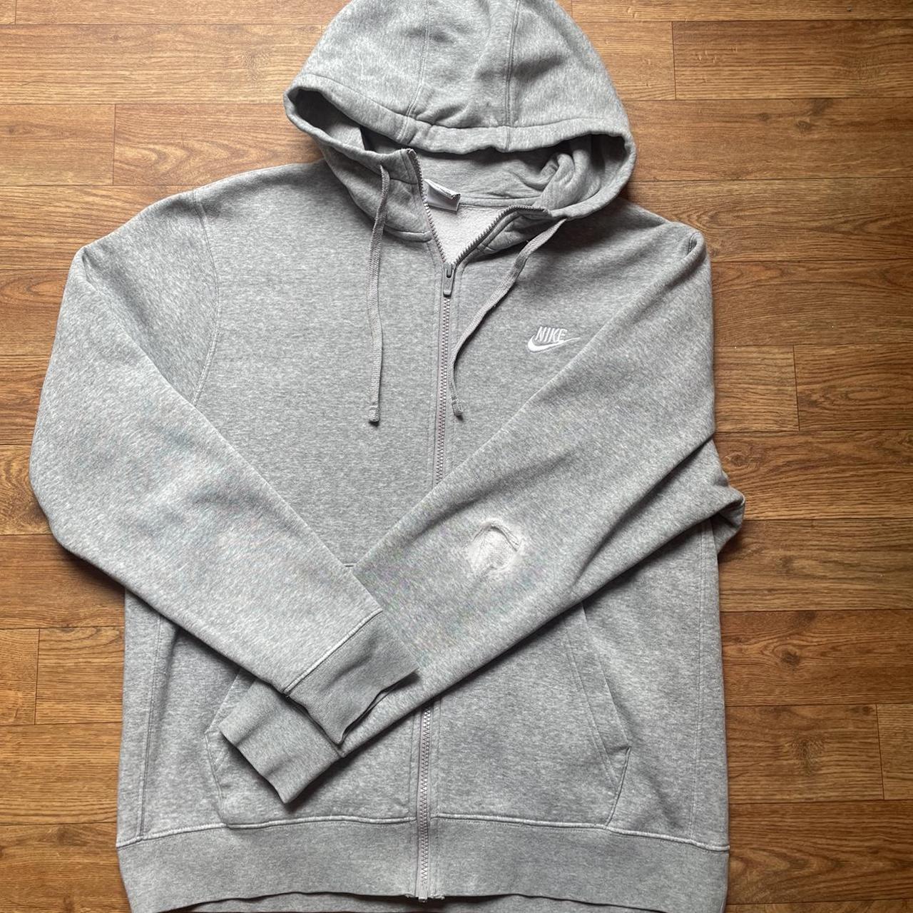nike zip up grey