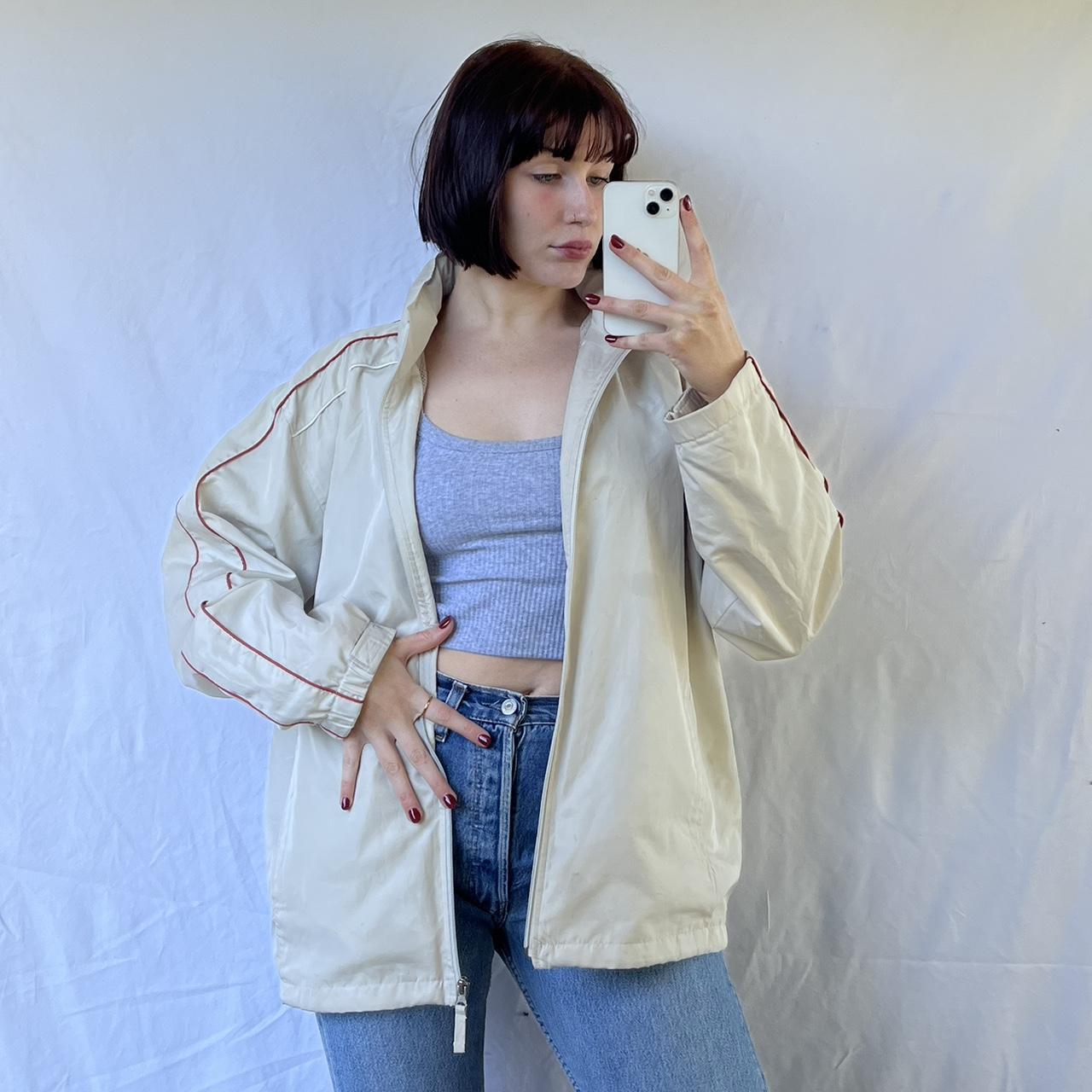 Cream bomber jacket ! Size Men’s Large (modelled... Depop