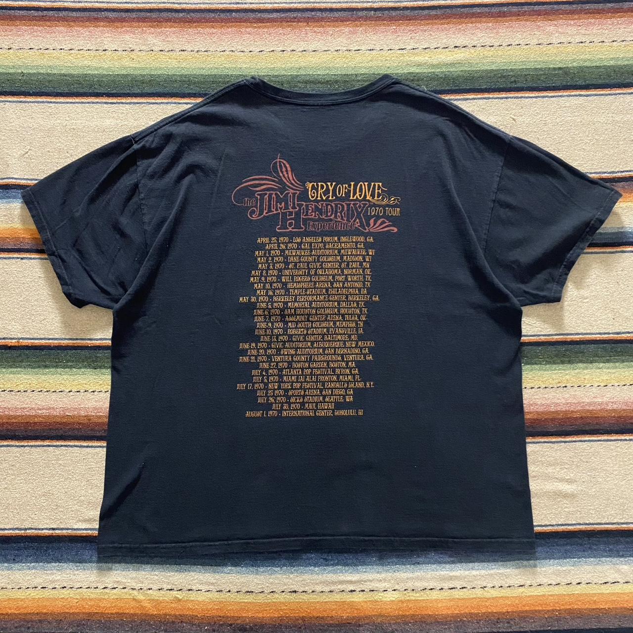 2000'S JIMI HENDRIX 1970 CRY OF LOVE TOUR REPRINT... - Depop