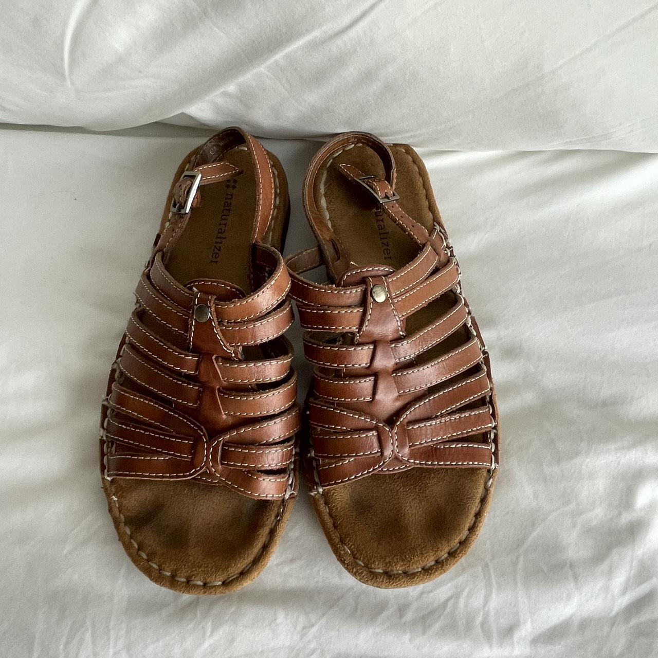 Naturalizer Women's Brown Sandals | Depop