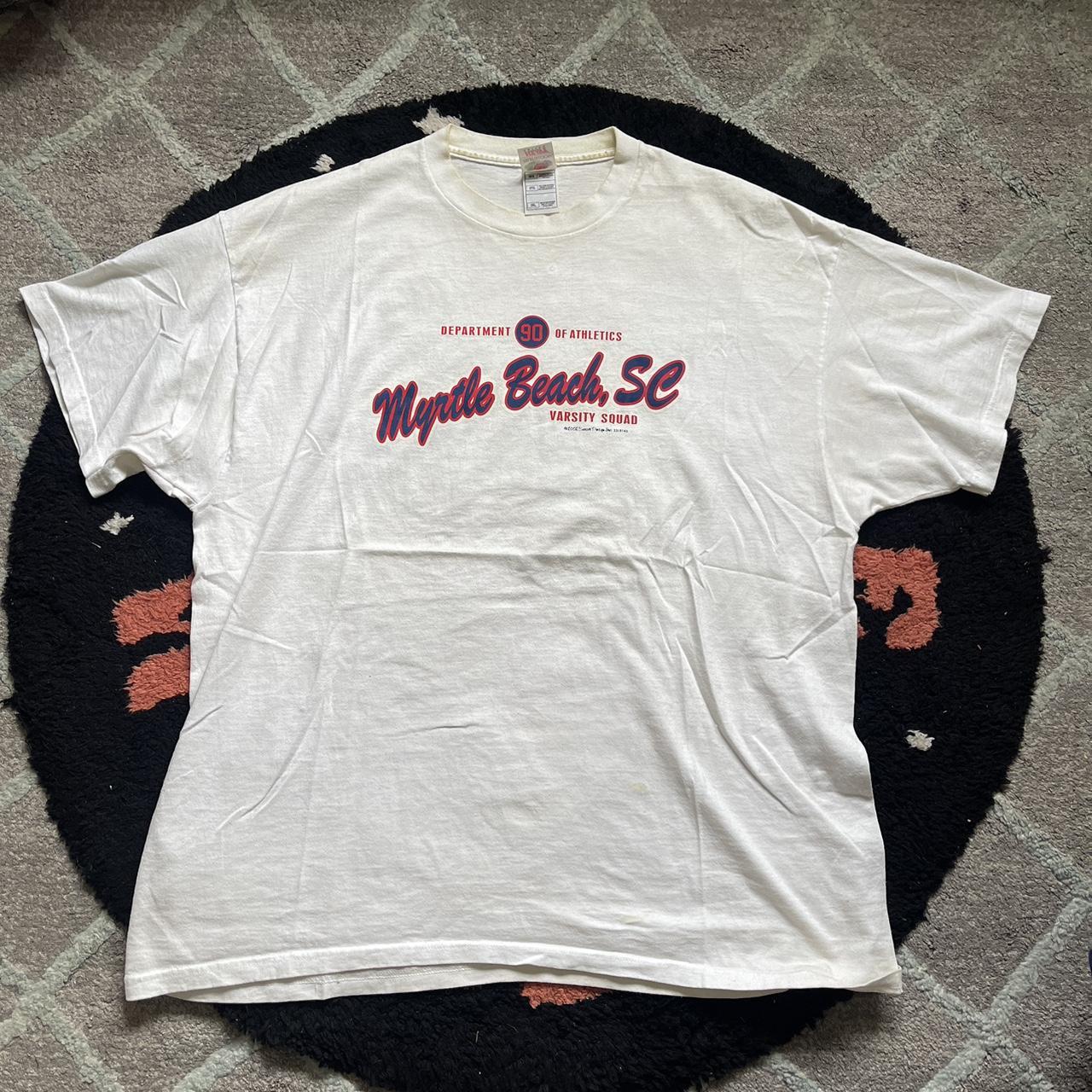 2002 Myrtle beach Varsity squad tee size... - Depop