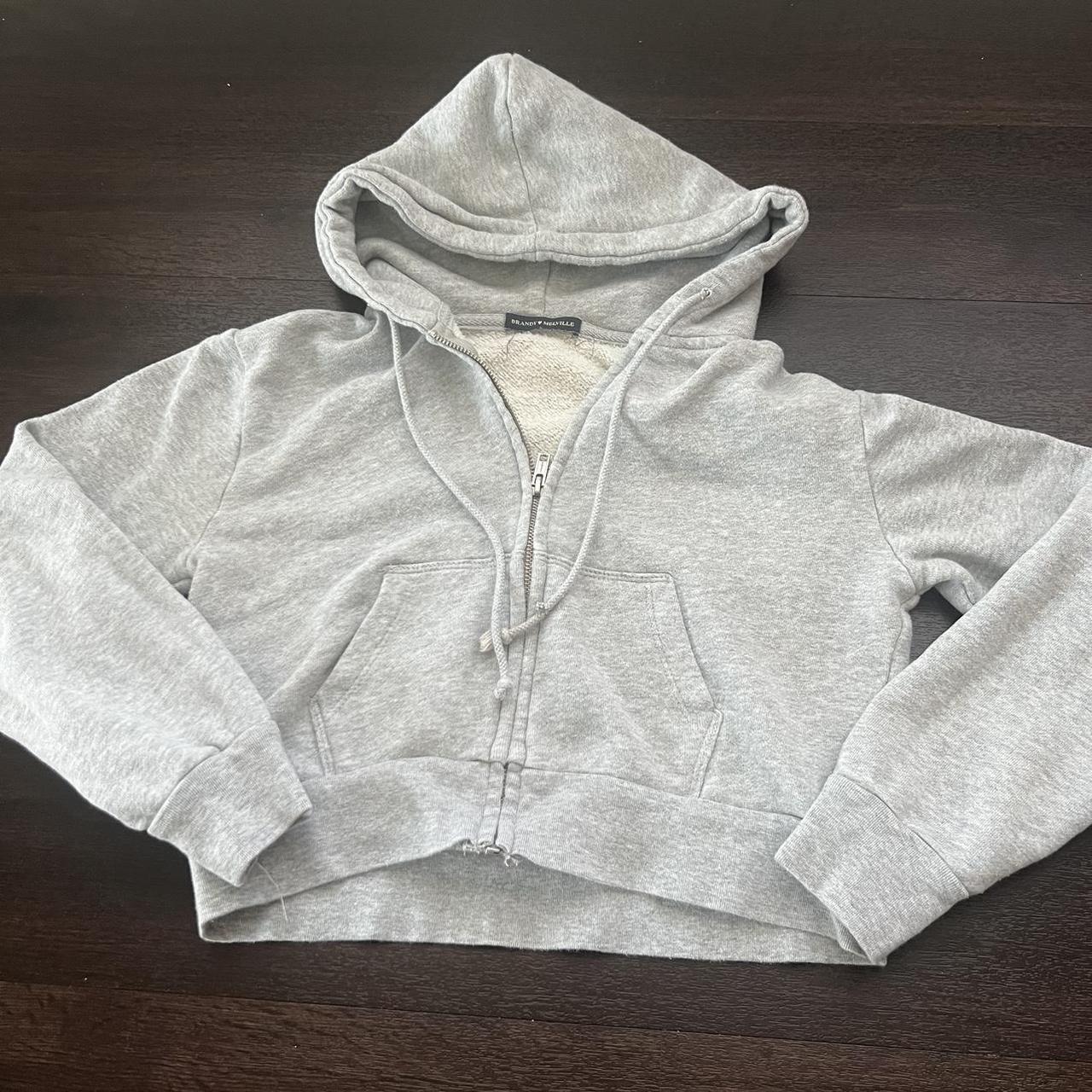 Brandy Melville Grey crystal hoodie MESSAGE ME... - Depop