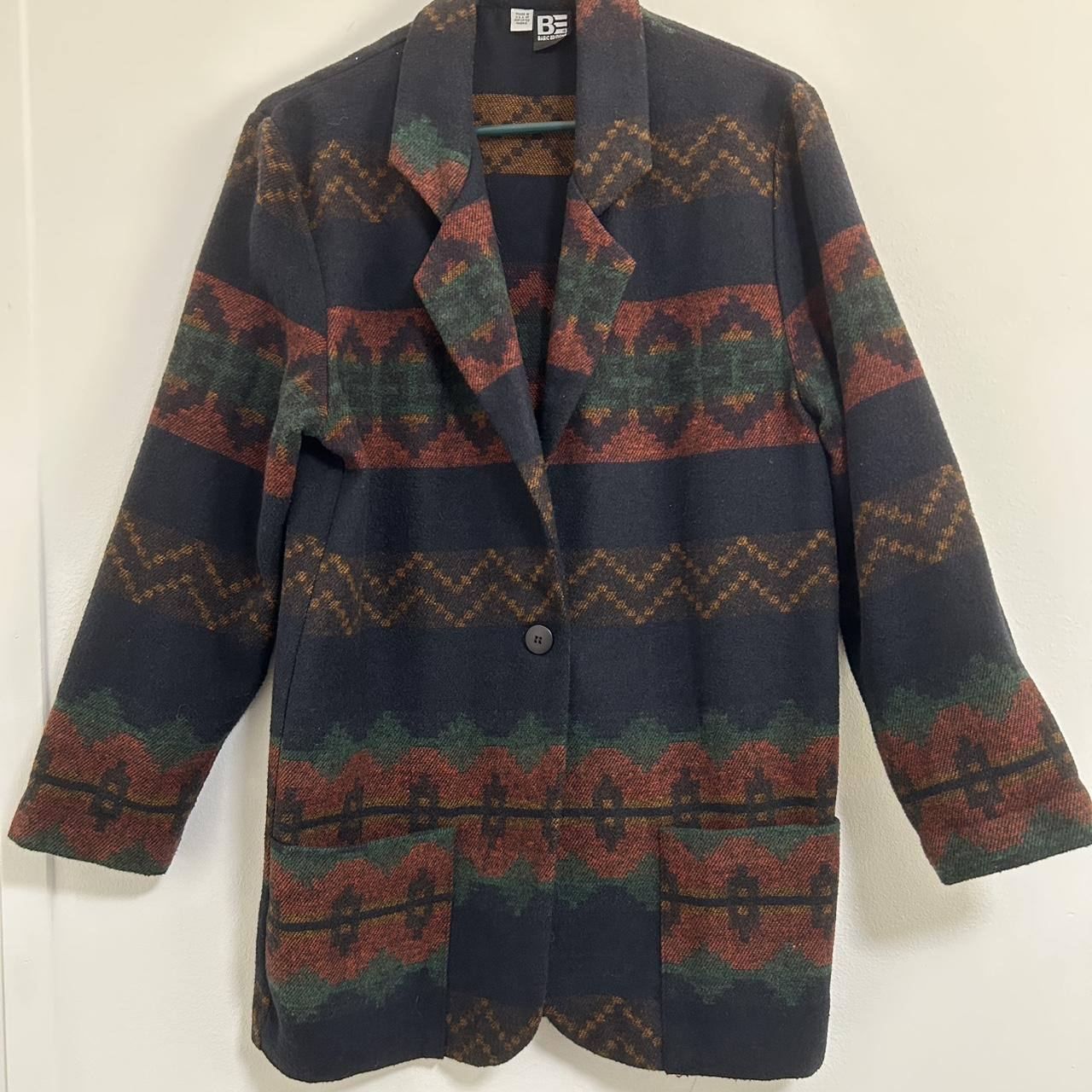 Basic Editions Women's Blazer Jacket - Multi/Navy… - image 1