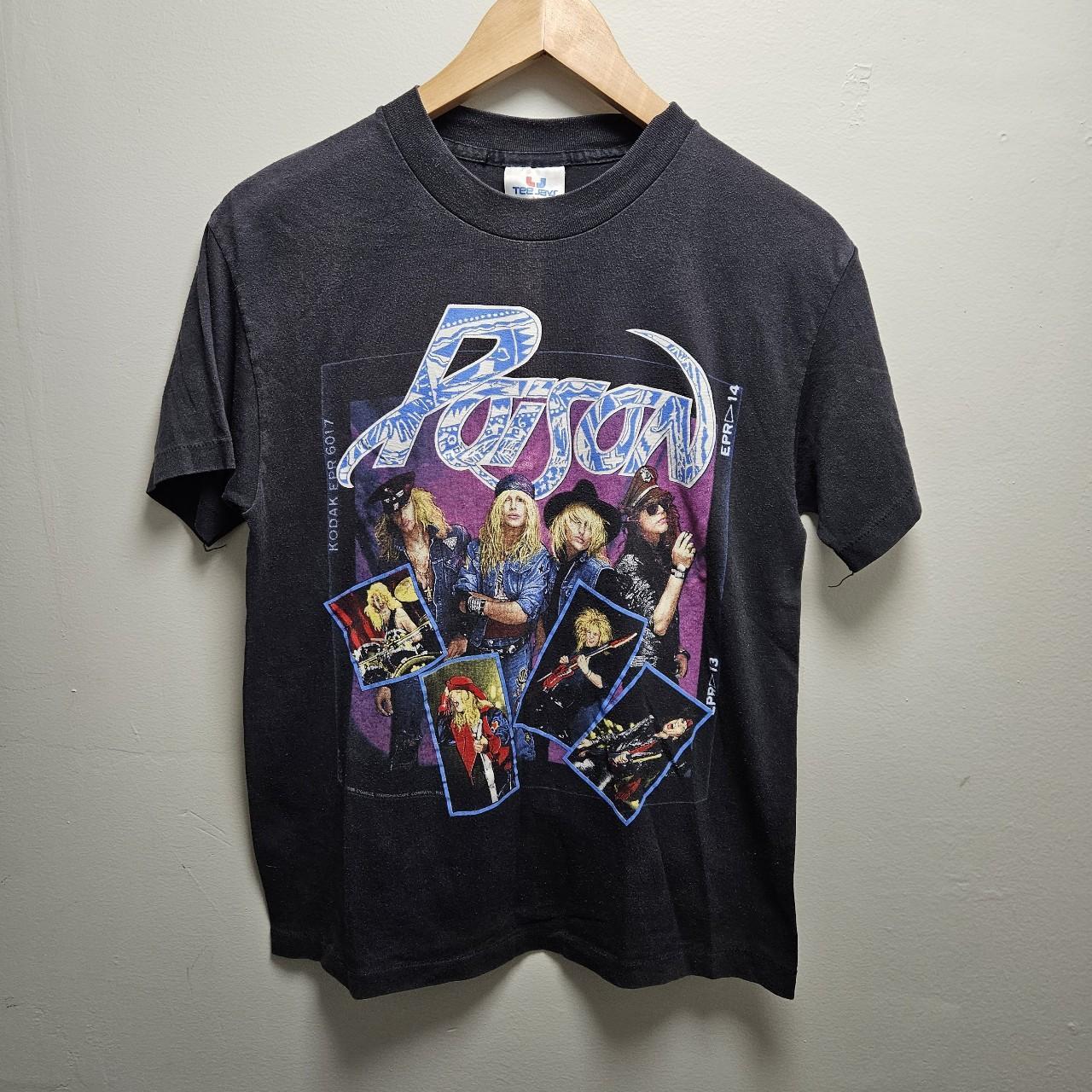 Vintage 1988 Poison Shirt Size Medium 20 inches… - Depop