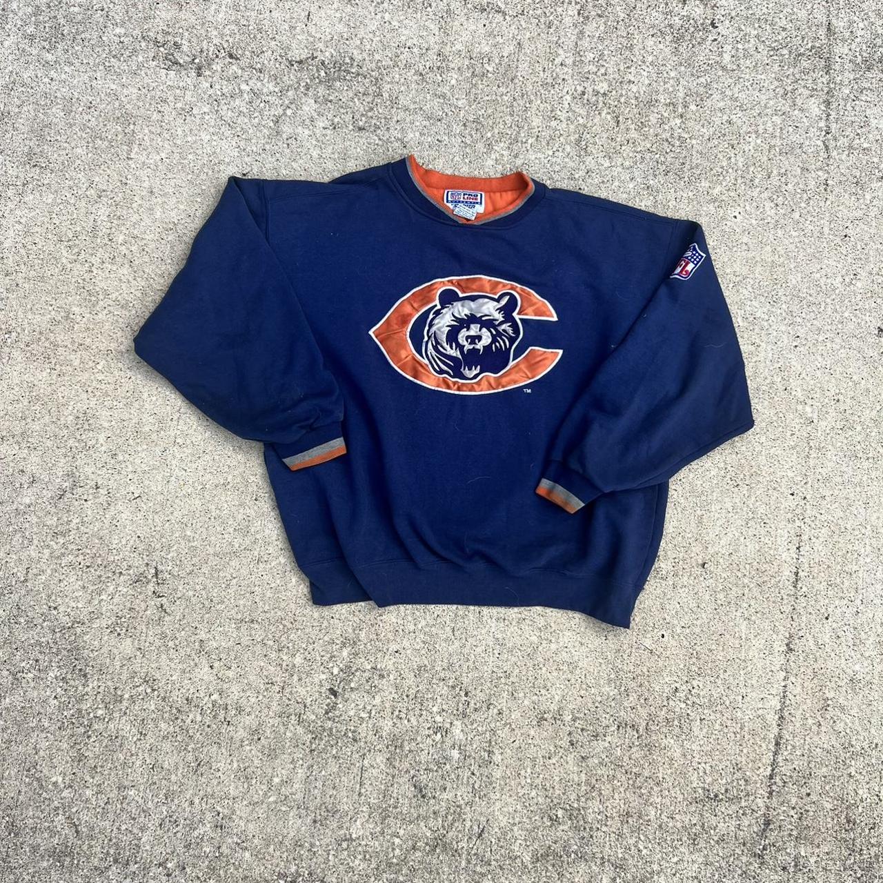 Vintage Chicago Bears NFL Football T Shirt Size Large Navy Blue