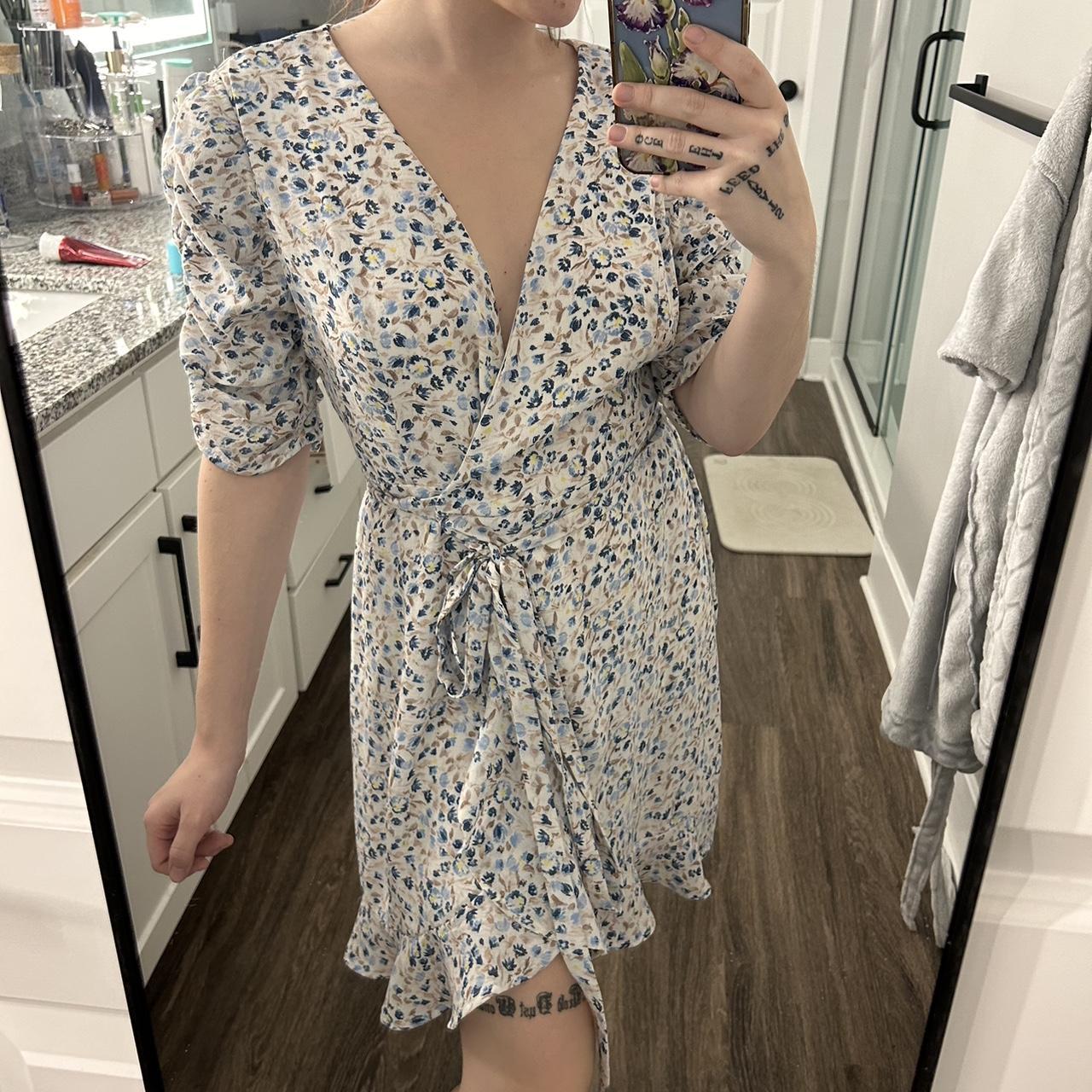 Miami brand floral wrap dress Tagging fashion nova