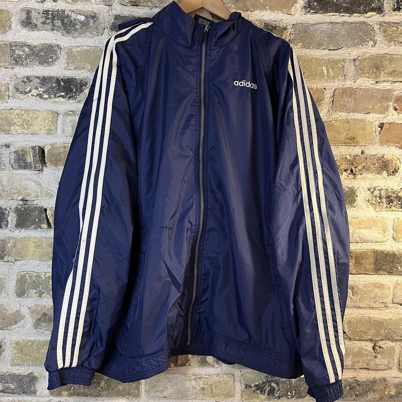 VINTAGE ADIDAS WINDBREAKER/ZIP UP JACKET! Brand-... - Depop