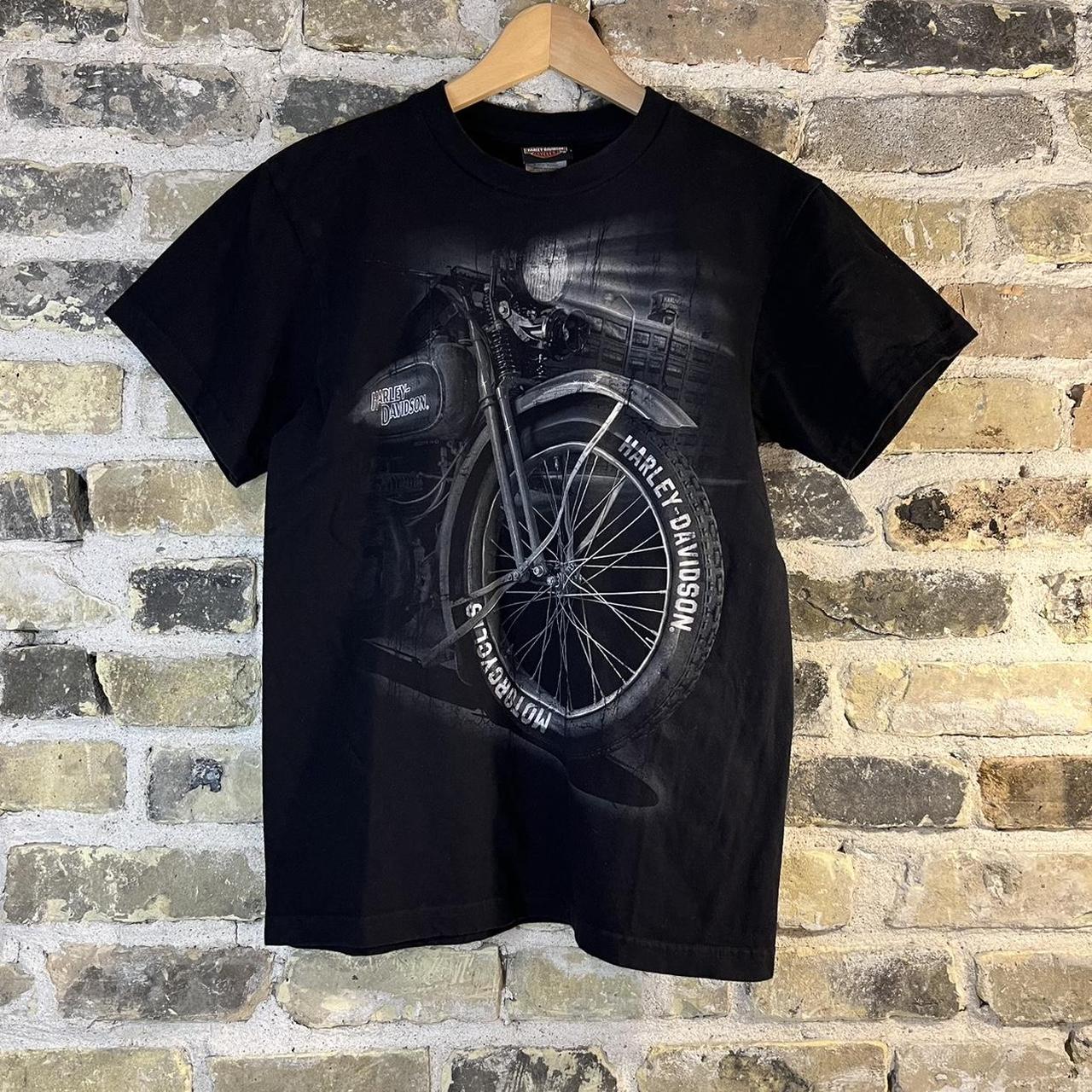 Harley Davidson Men's Black and Grey T-shirt