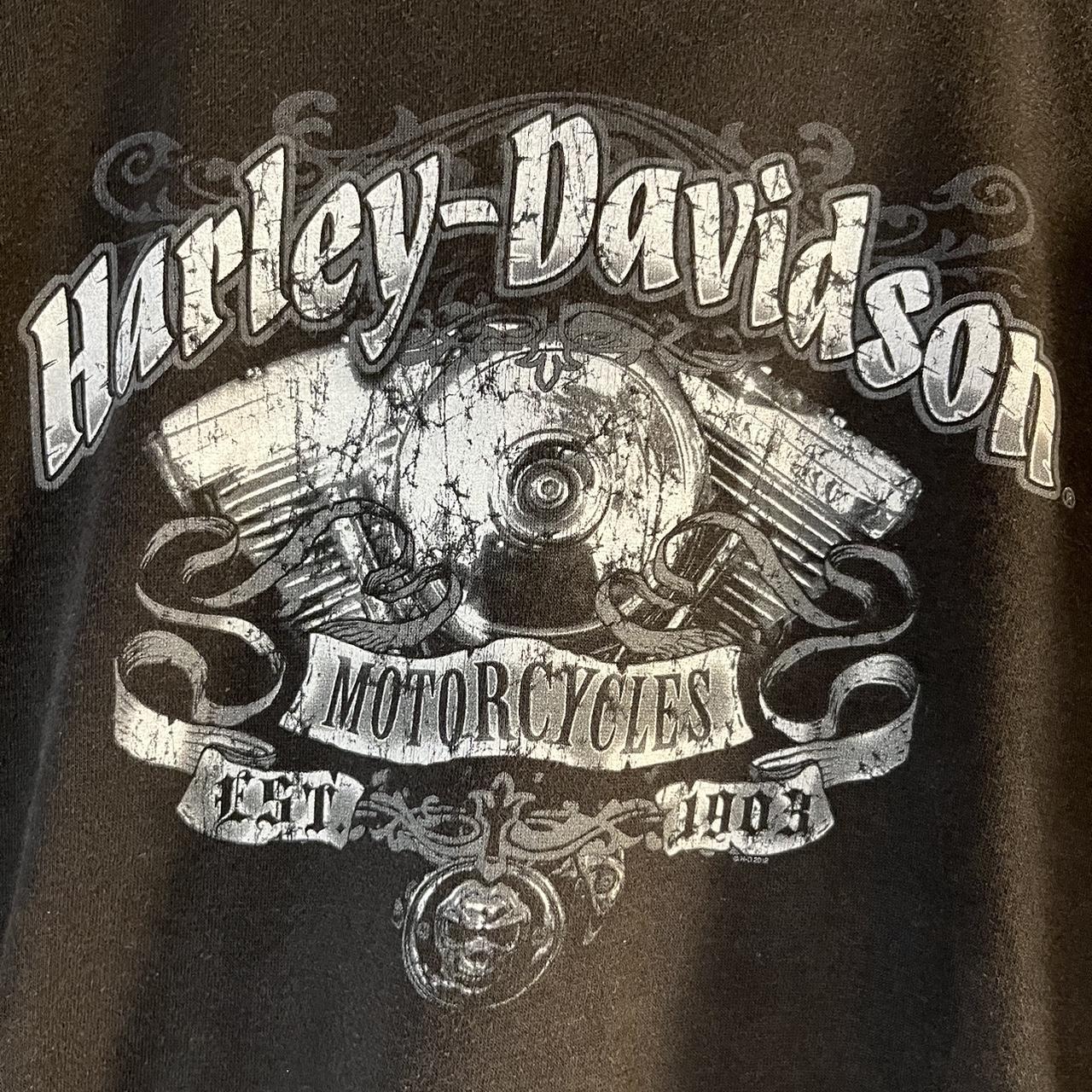 Harley Davidson Men's Black and Grey Sweatshirt (2)