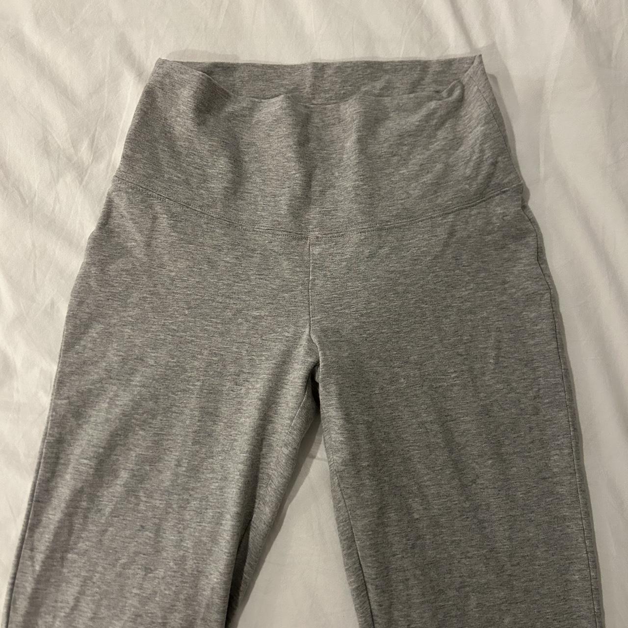 Cloud grey tna flare leggings Size s Good... - Depop