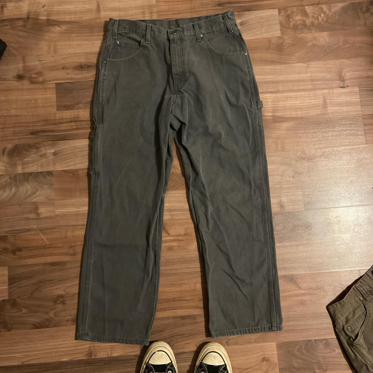 dickies durable carpenter pants wide... - Depop