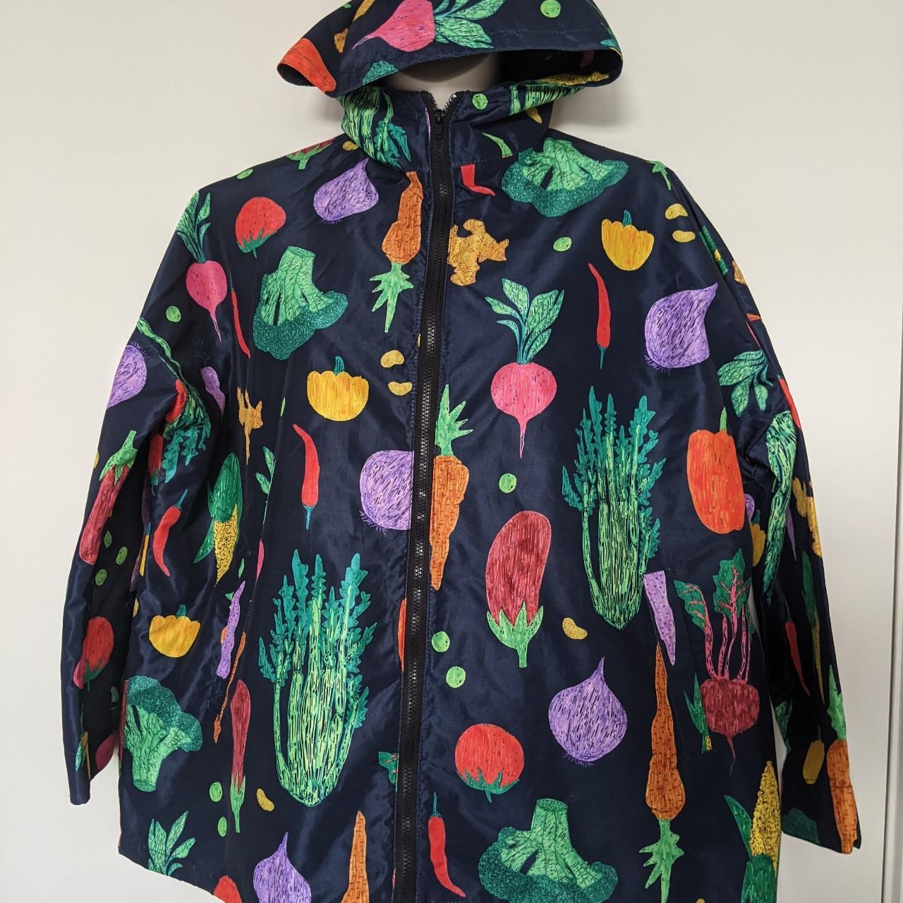 Iconic Gorman raincoat in dark navy vegetable... Depop