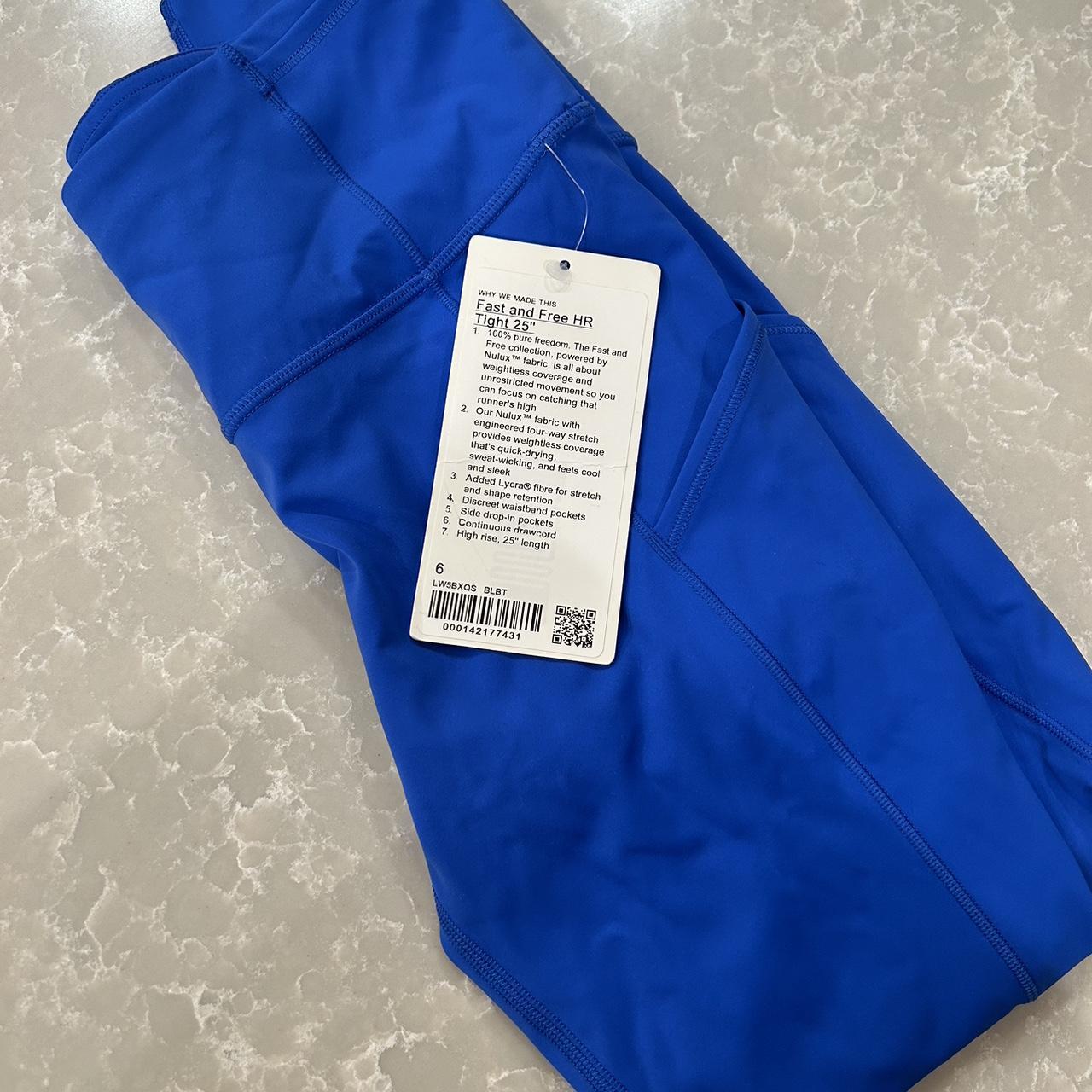 Lululemon Fast and Free Tight 25 *Nulux size 6 in