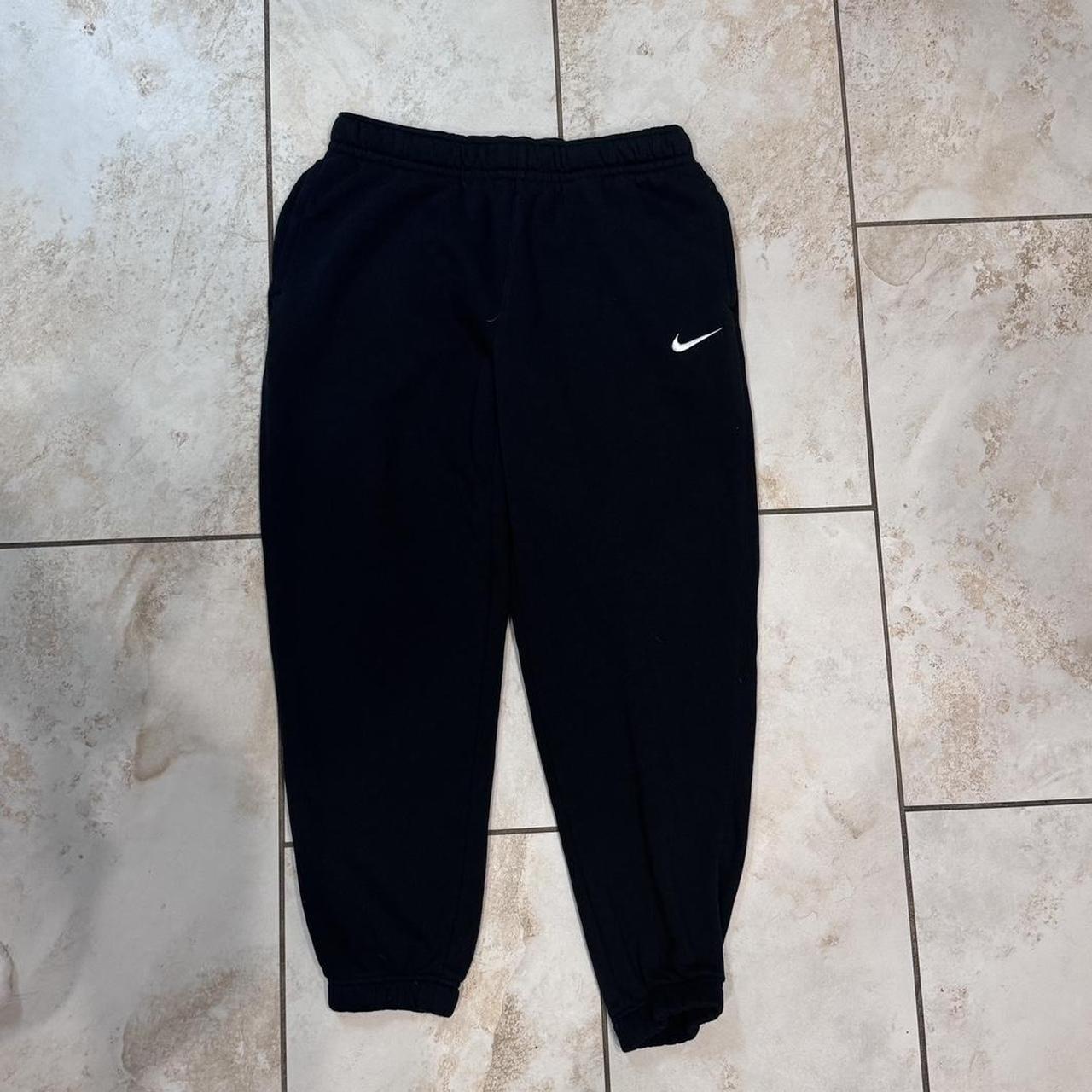 Nike black Nike sweatpants no flaws size medium... - Depop