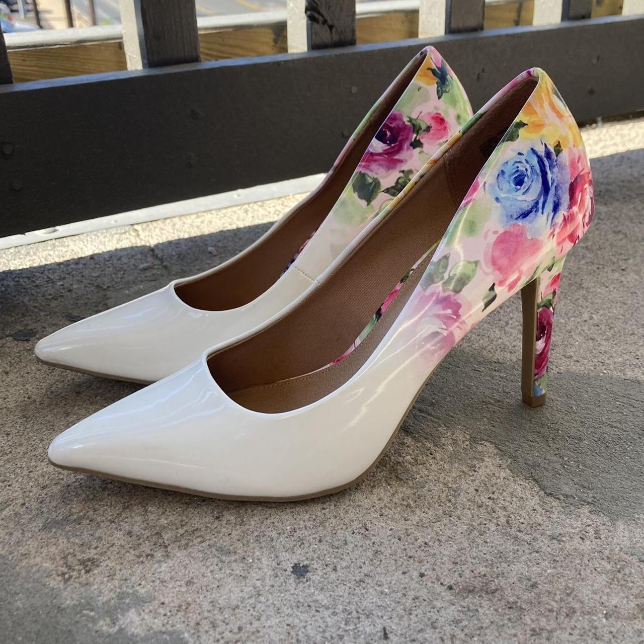 Christian siriano floral sales heels