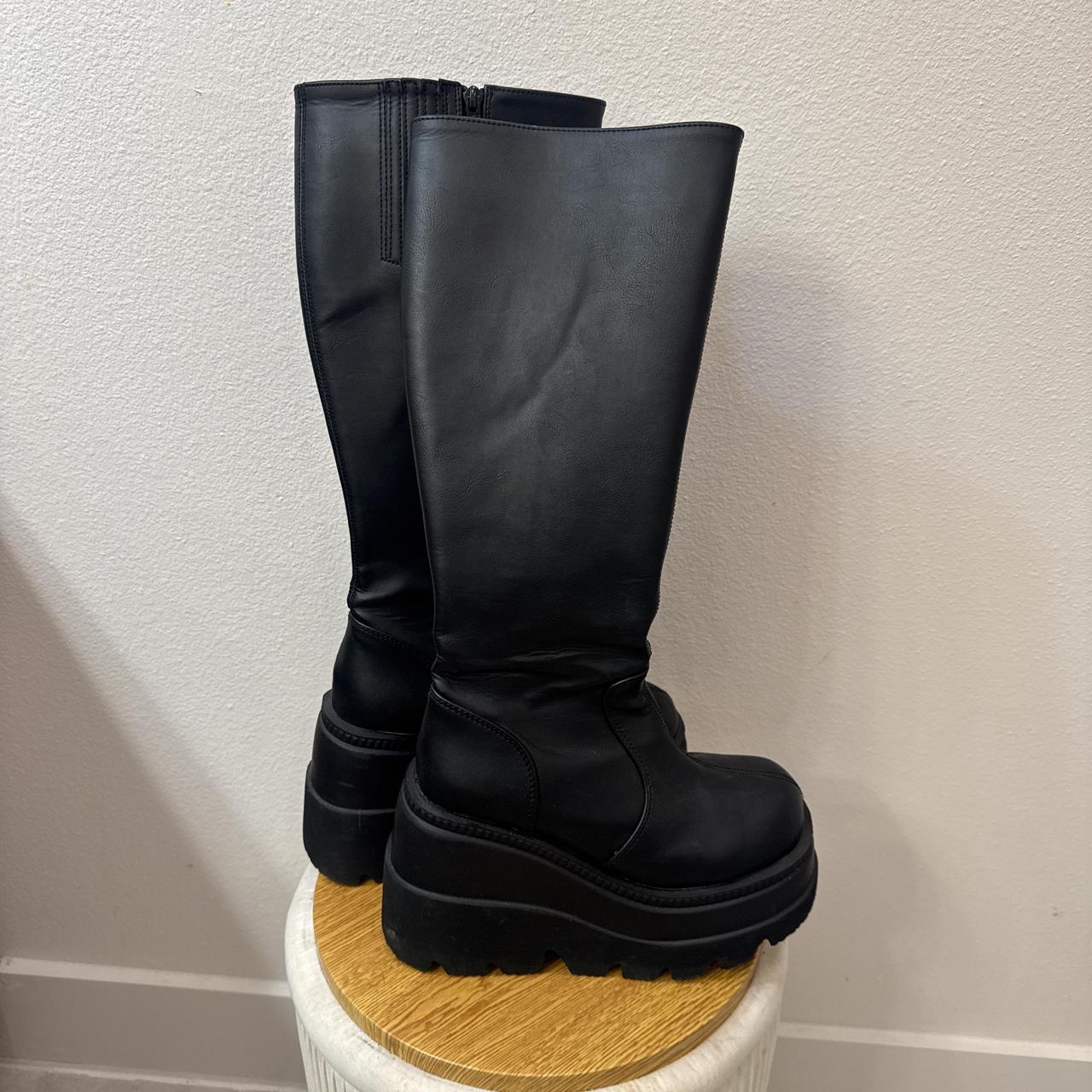 Demonia Women's Platform Boots - Black - US 7 – d… - image 2