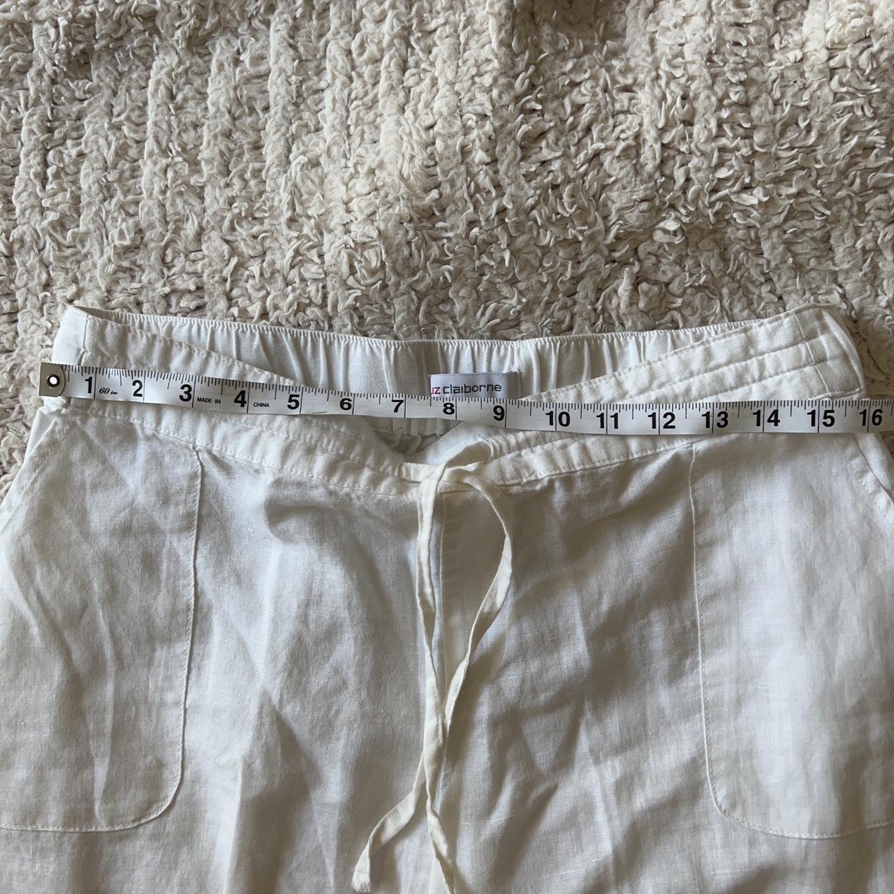 WHITE LINEN PANTS🥥🥥 liz claiborne #linenpants - Depop