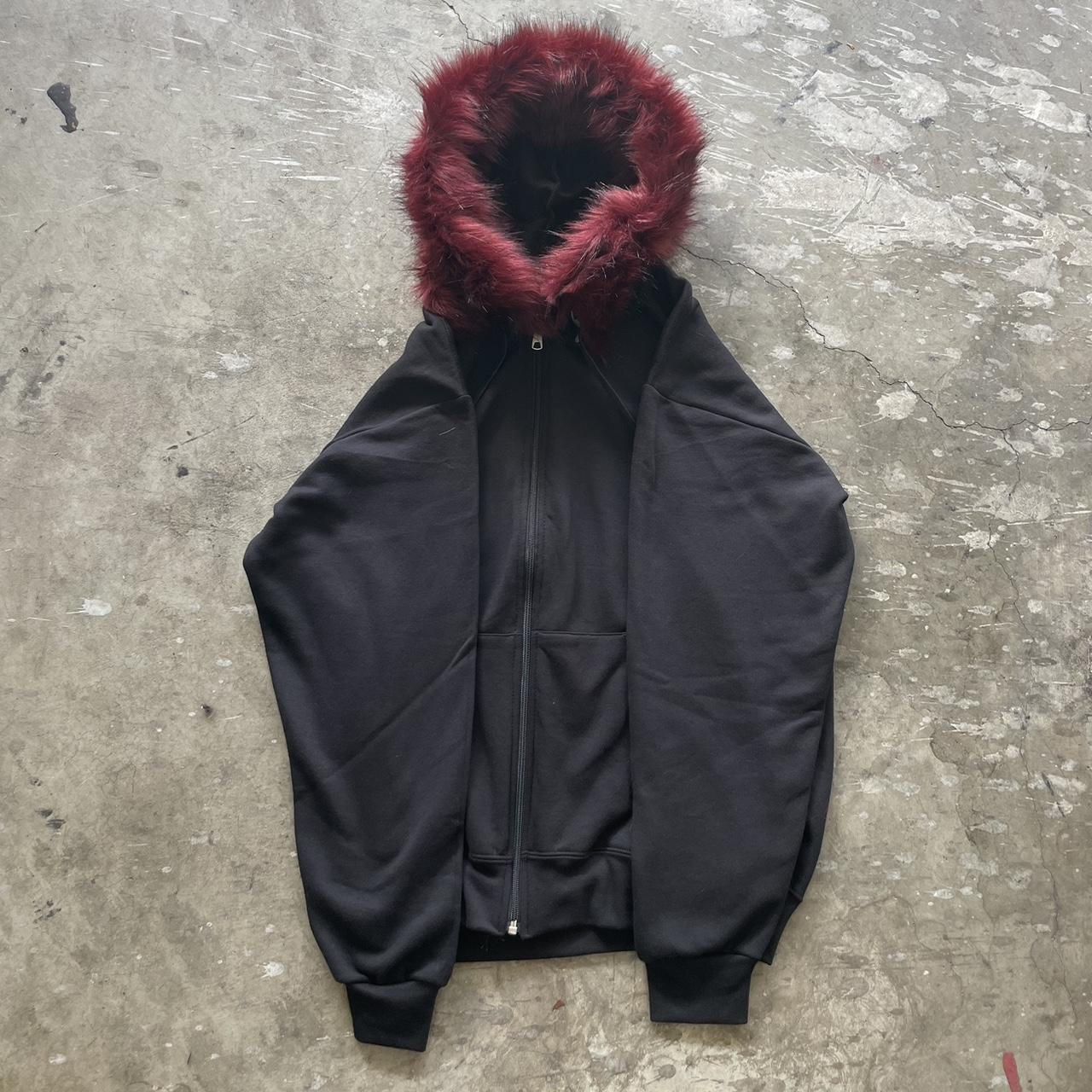 No Boundaries Full Zip Jacket Fuzzy fledce - Depop