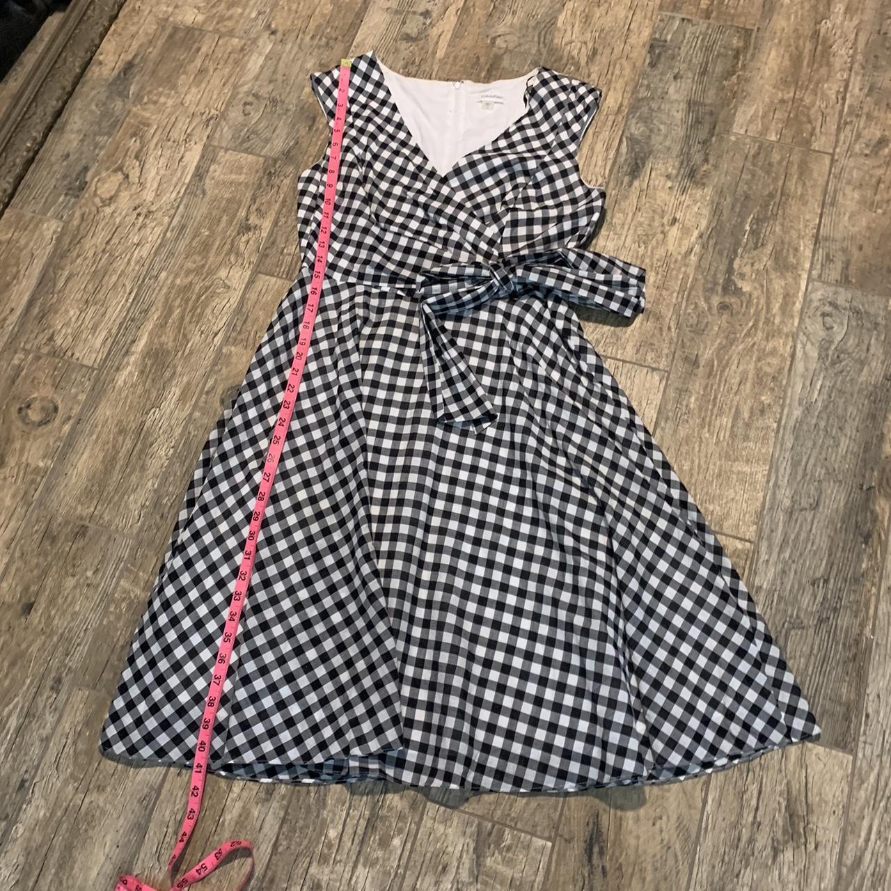 Calvin klein gingham dress best sale