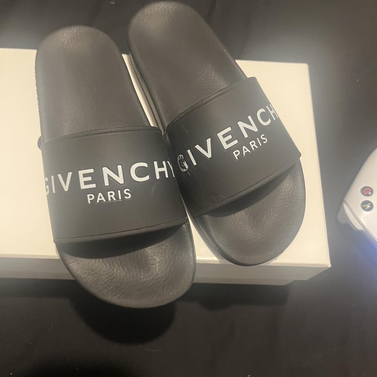 KIDS Givenchy Logo Slides flaws shown will ship asap