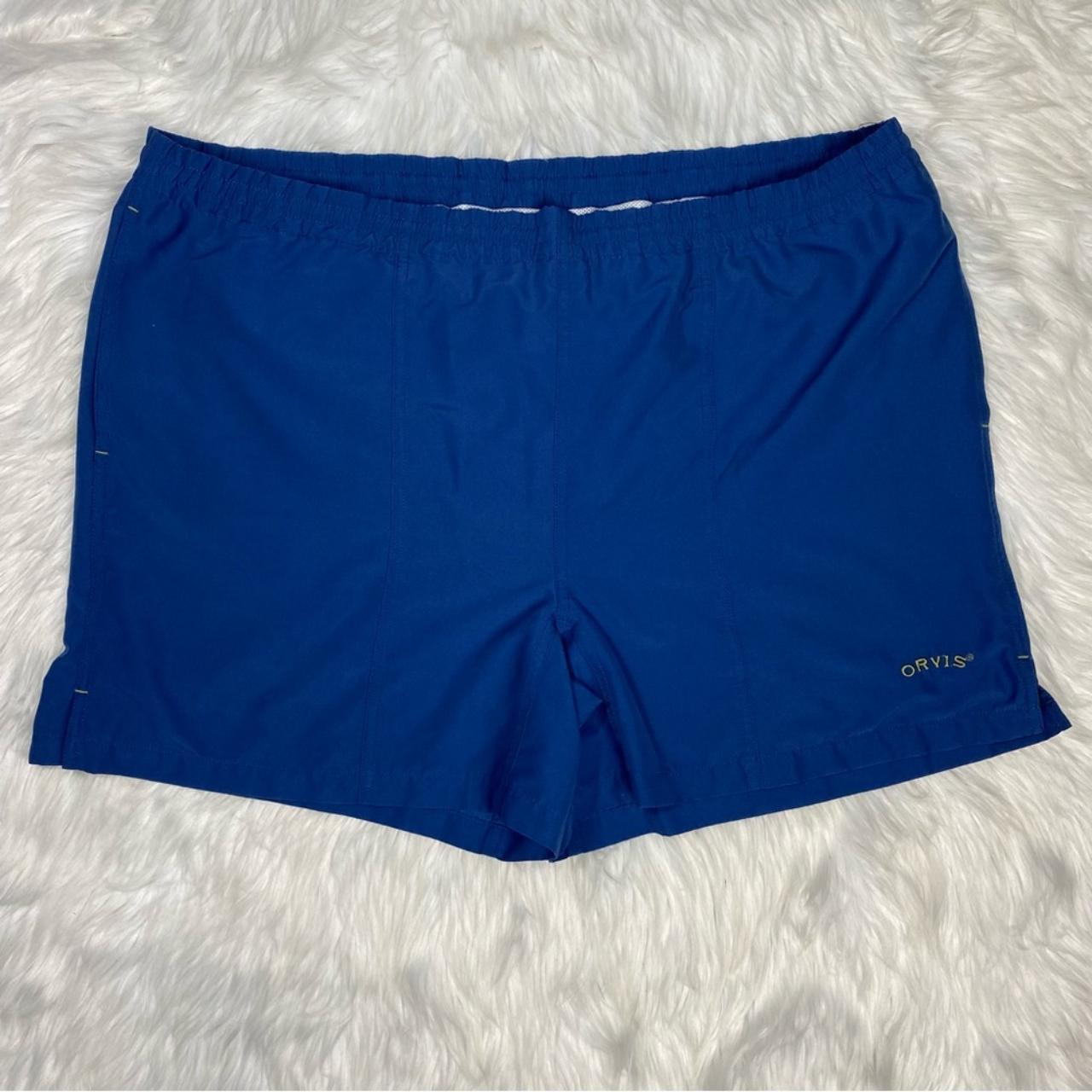 Orvis Mens Blue Hybrid Swim Trunks Large, drawstring... Depop